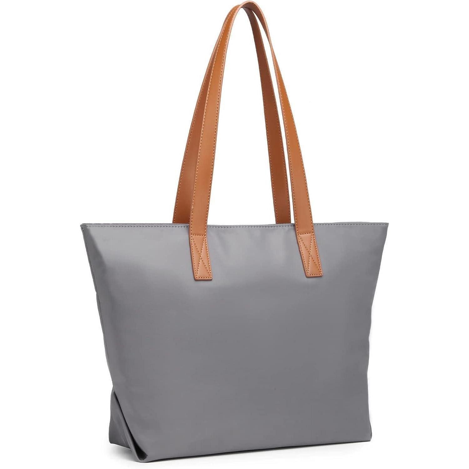 Laptoptasche Shopper Damen Nylon wasserdicht 13 Zoll Laptoptasche Grau