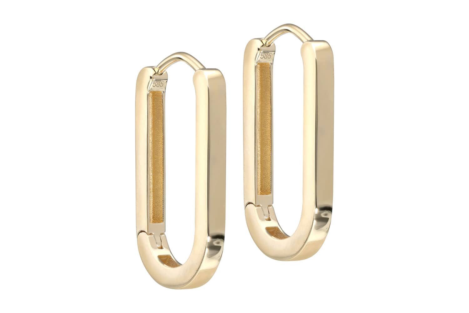 FILANGO Paar Creolen 14 Karat Gold günstig online kaufen