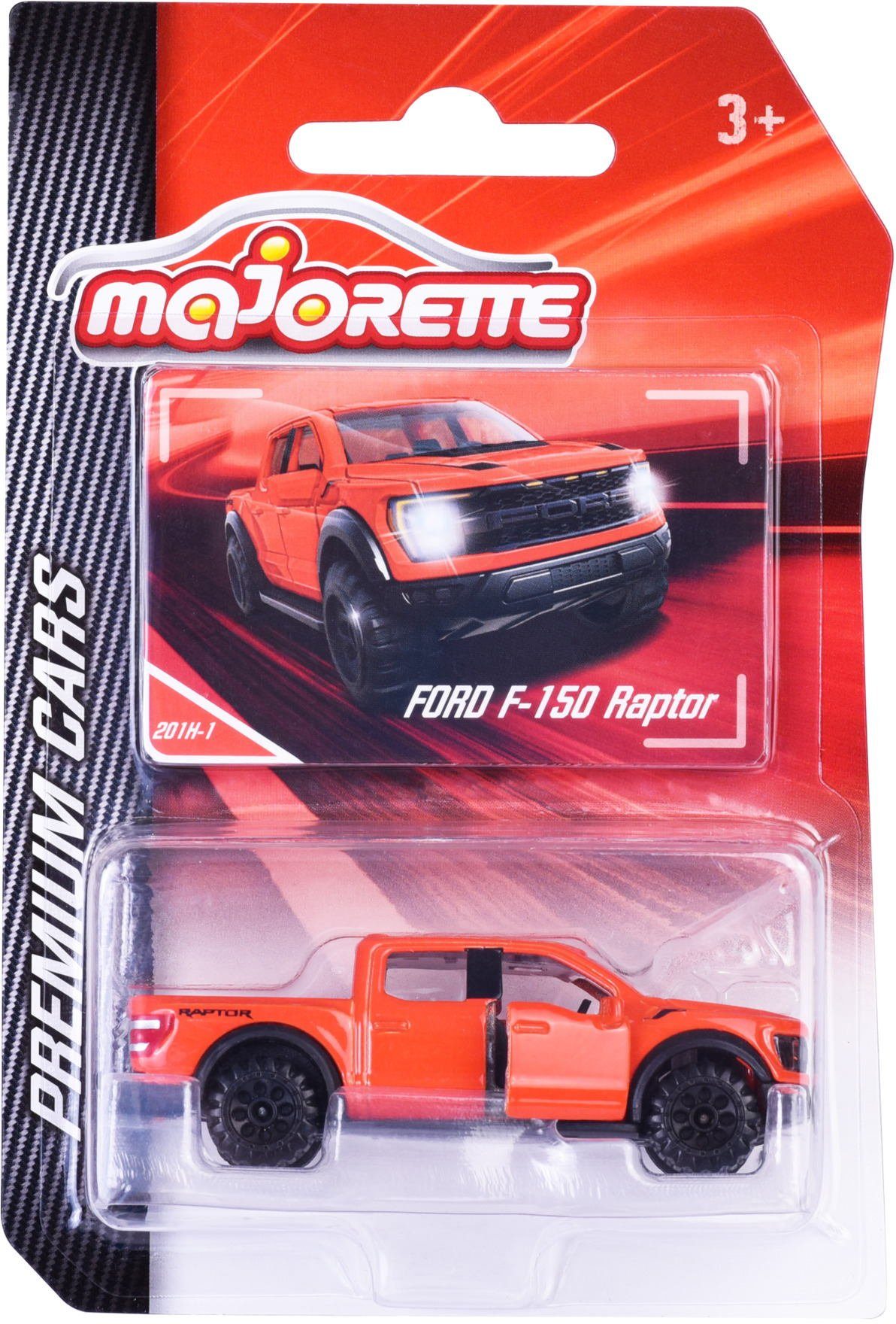 majORETTE Spielzeug-Auto Spielzeugauto Premium Cars Ford F-150 Raptor orange 212053052Q39