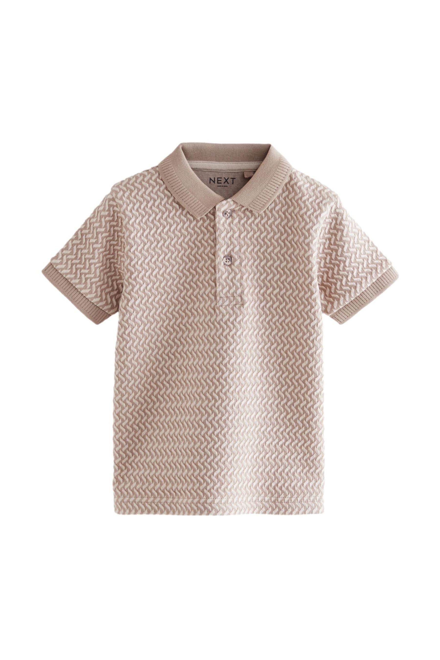 Next Poloshirt Strukturiertes Polohemd mit kurzen günstig online kaufen