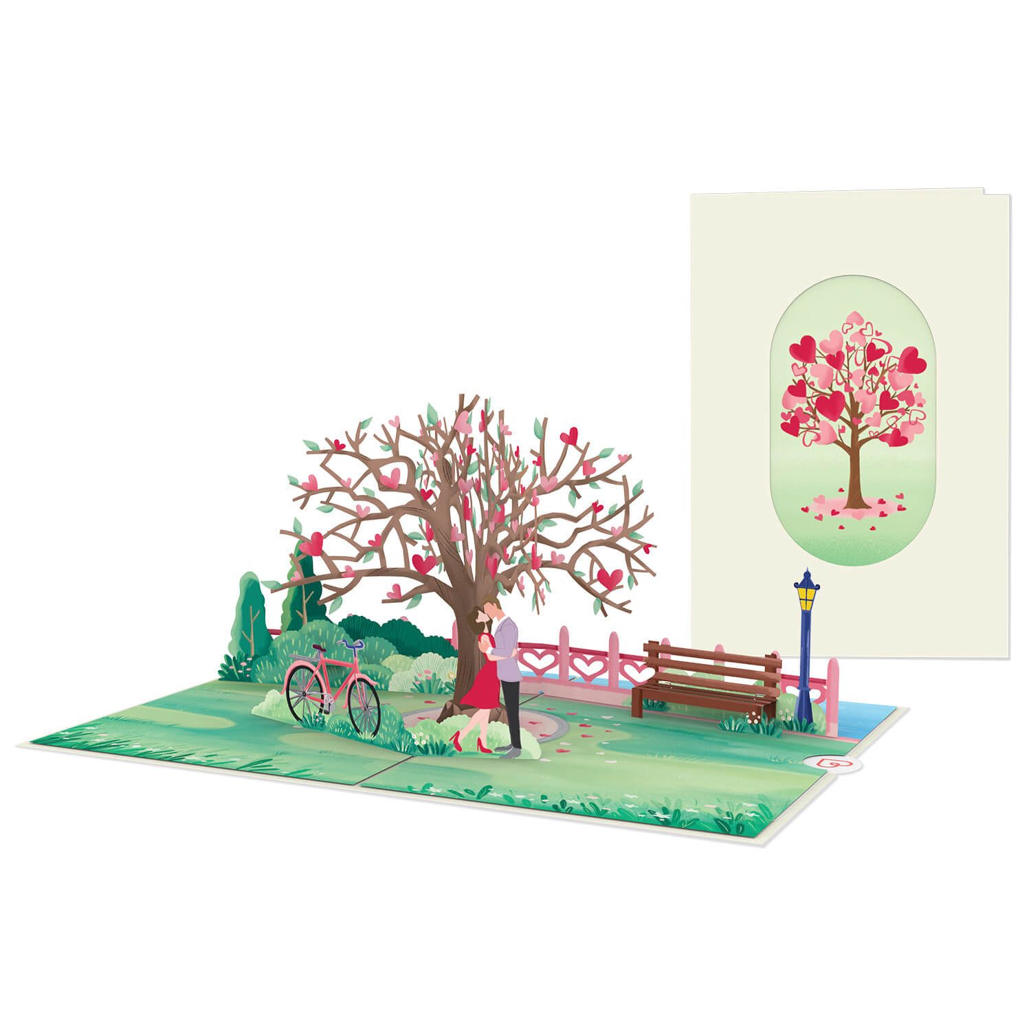 papercrush Geburtstagskarte Verliebtes Paar Pop-Up Karte