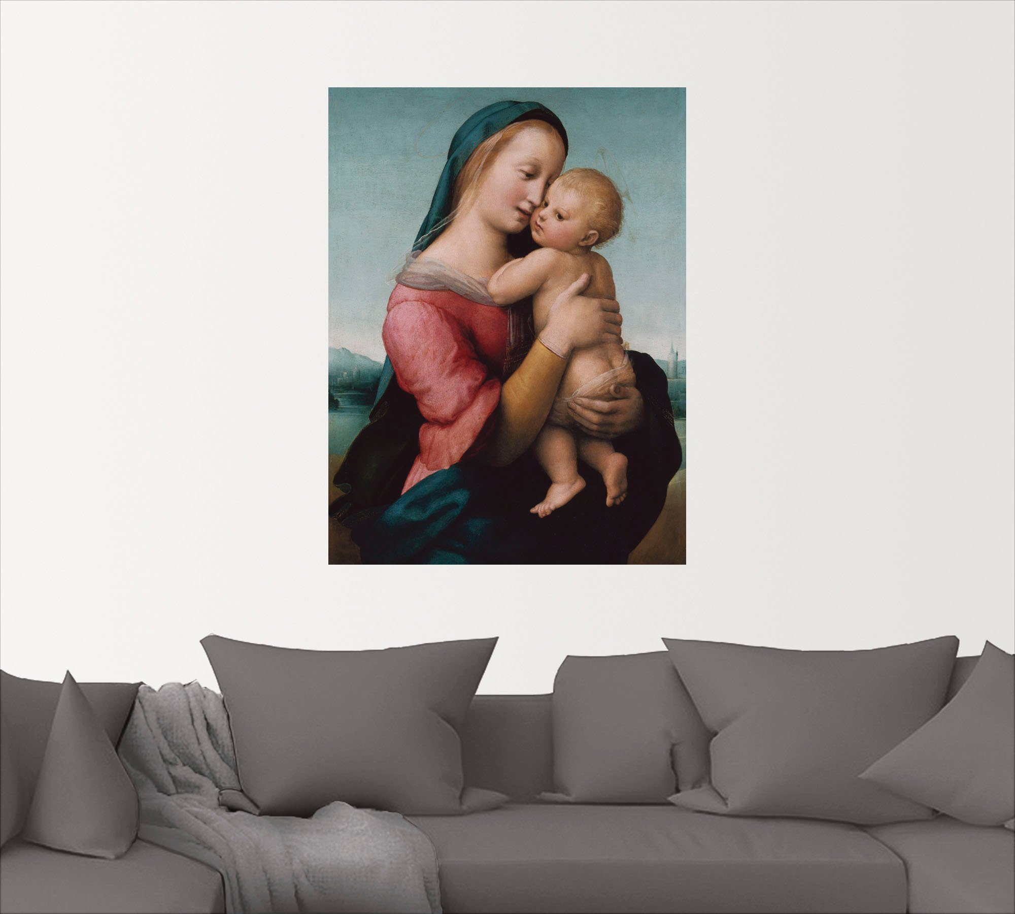 Familien oder Madonna Tempi. (1 & Um Poster als Größen Die Wandaufkleber Gruppen Wandbild St), Artland in 1507, versch. Leinwandbild,