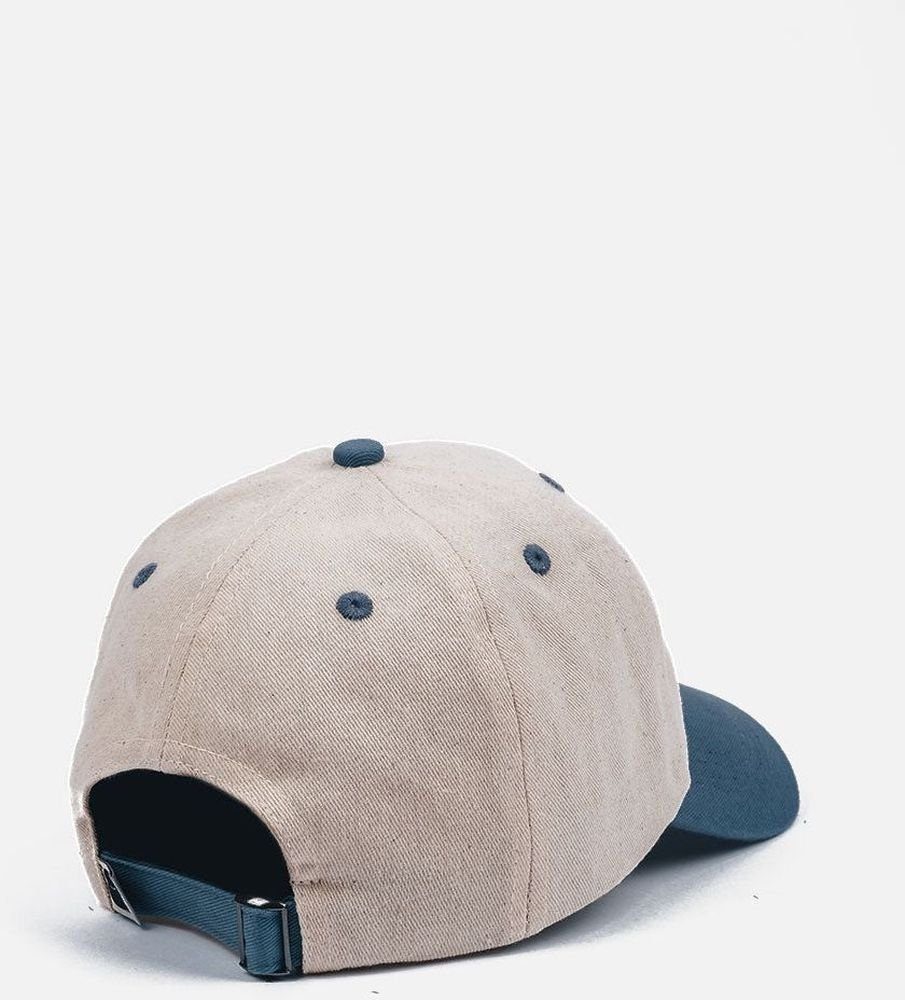 Trendsplant Snapback Cap Logo Dad Cap Indigo Ecru