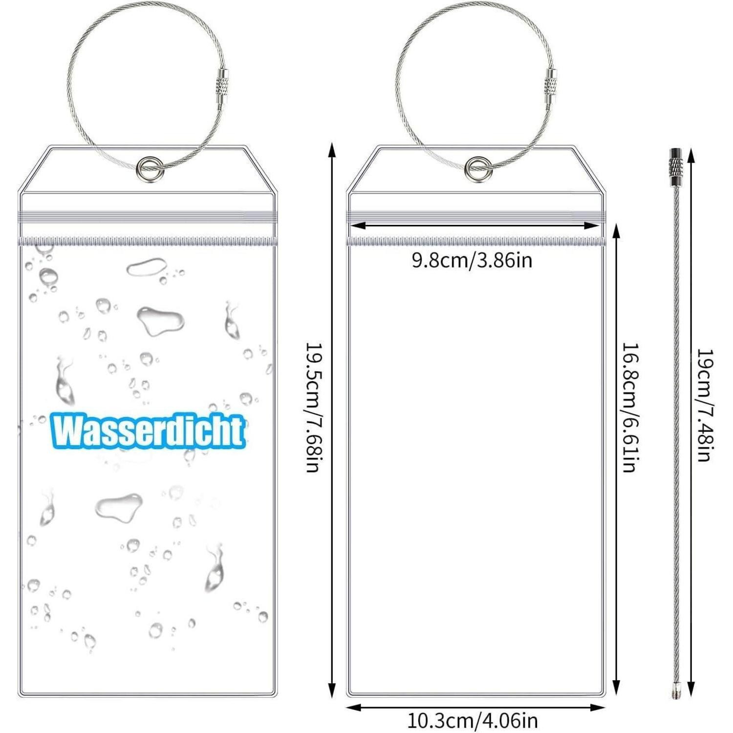 LuxusKollektion Gepäckanhänger Kofferanhänger Kreuzfahrt Wasserdicht PVC Edelstahl farblos