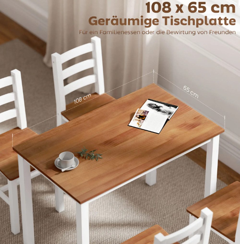 XDeer Esstisch Esstisch Essgruppenset, Esstisch, 4 günstig online kaufen