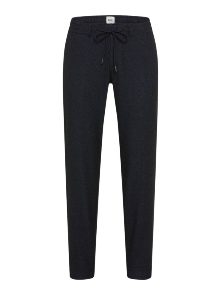 Brax Stoffhose schwarz,Casual,Polyester,Meliert,Relaxed Fit,Mittel