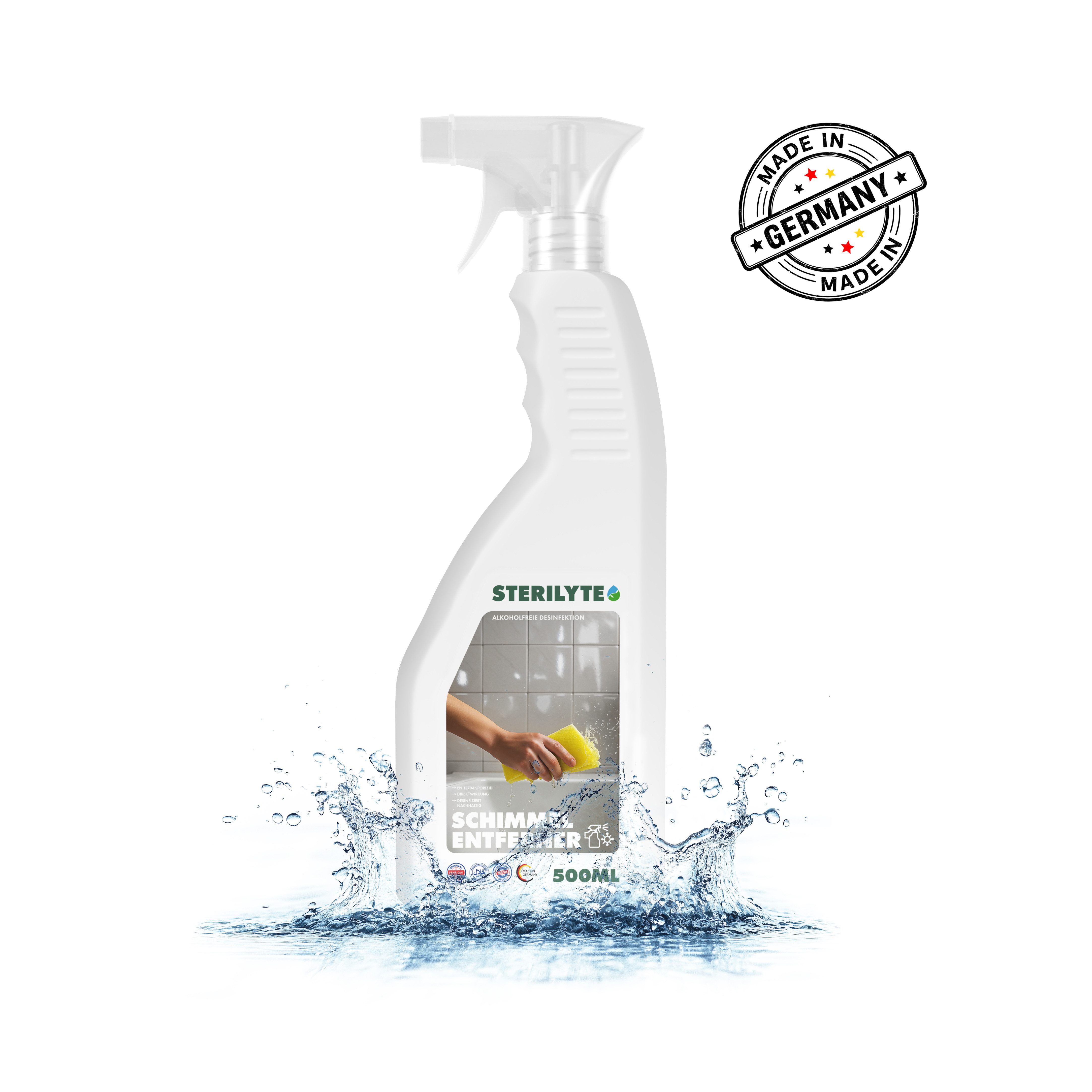 Sterilyte Anti Schimmel Spray für Wand, Bad, Tapete und Fugen Schimmelentferner (500ml, 1000ml, 5000ml, 10000ml, 15000ml, 20000ml)