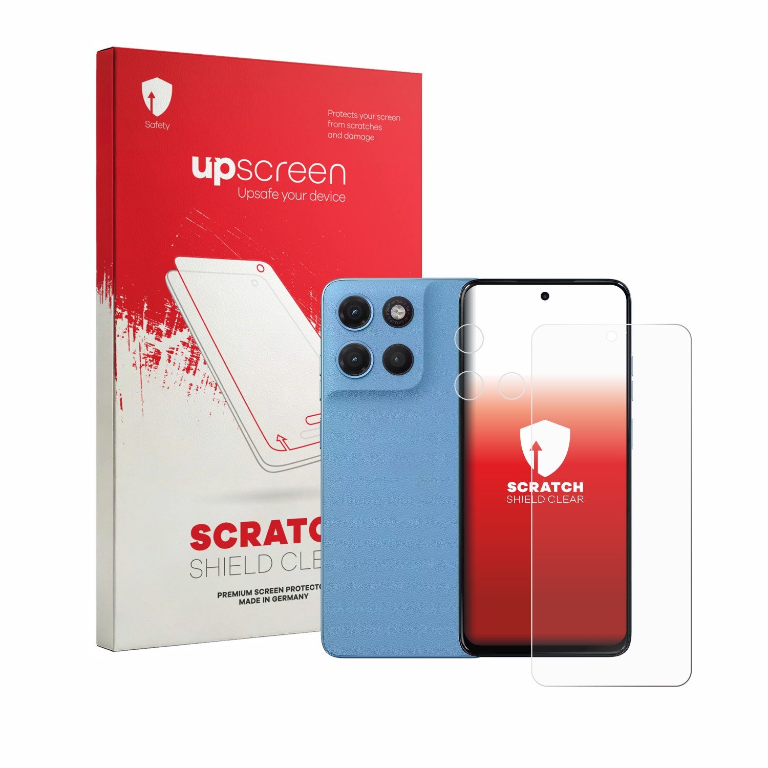 upscreen Displayschutzfolie Schutzfolie für Motorola Moto G17 Power (Display+Kamera), Displayschutz Schutz Folie Klar Transparent