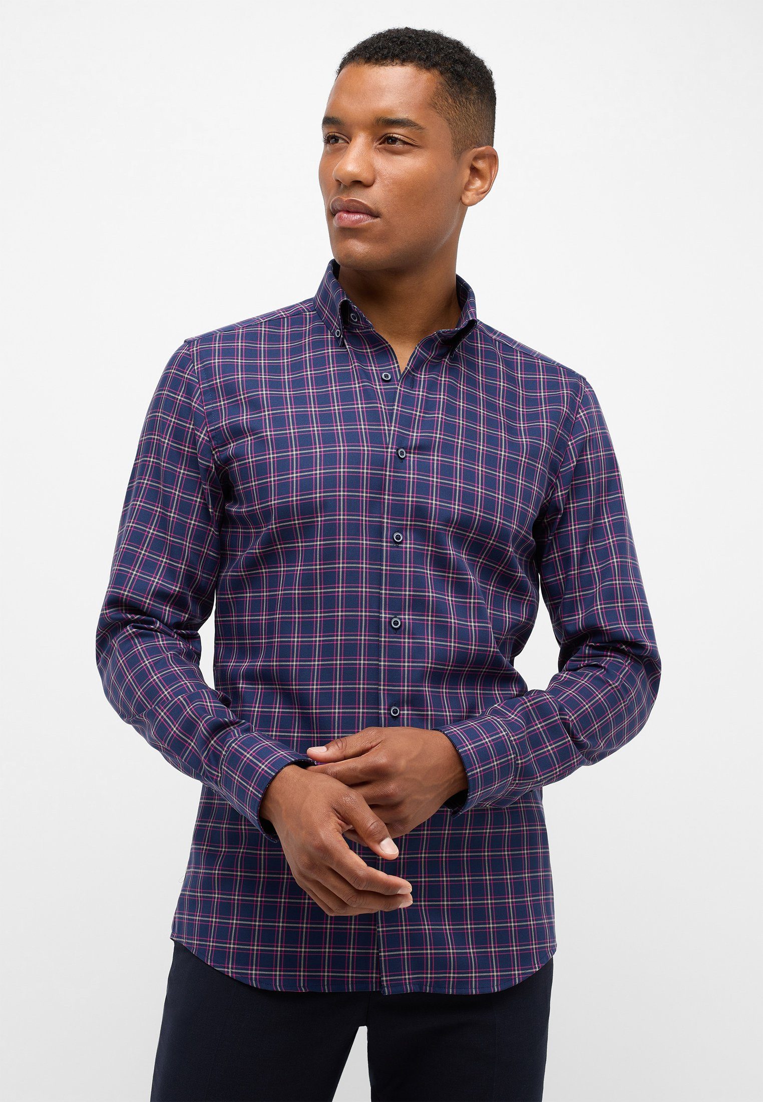 Eterna Langarmhemd SLIM FIT NON IRON (bügelfrei) günstig online kaufen