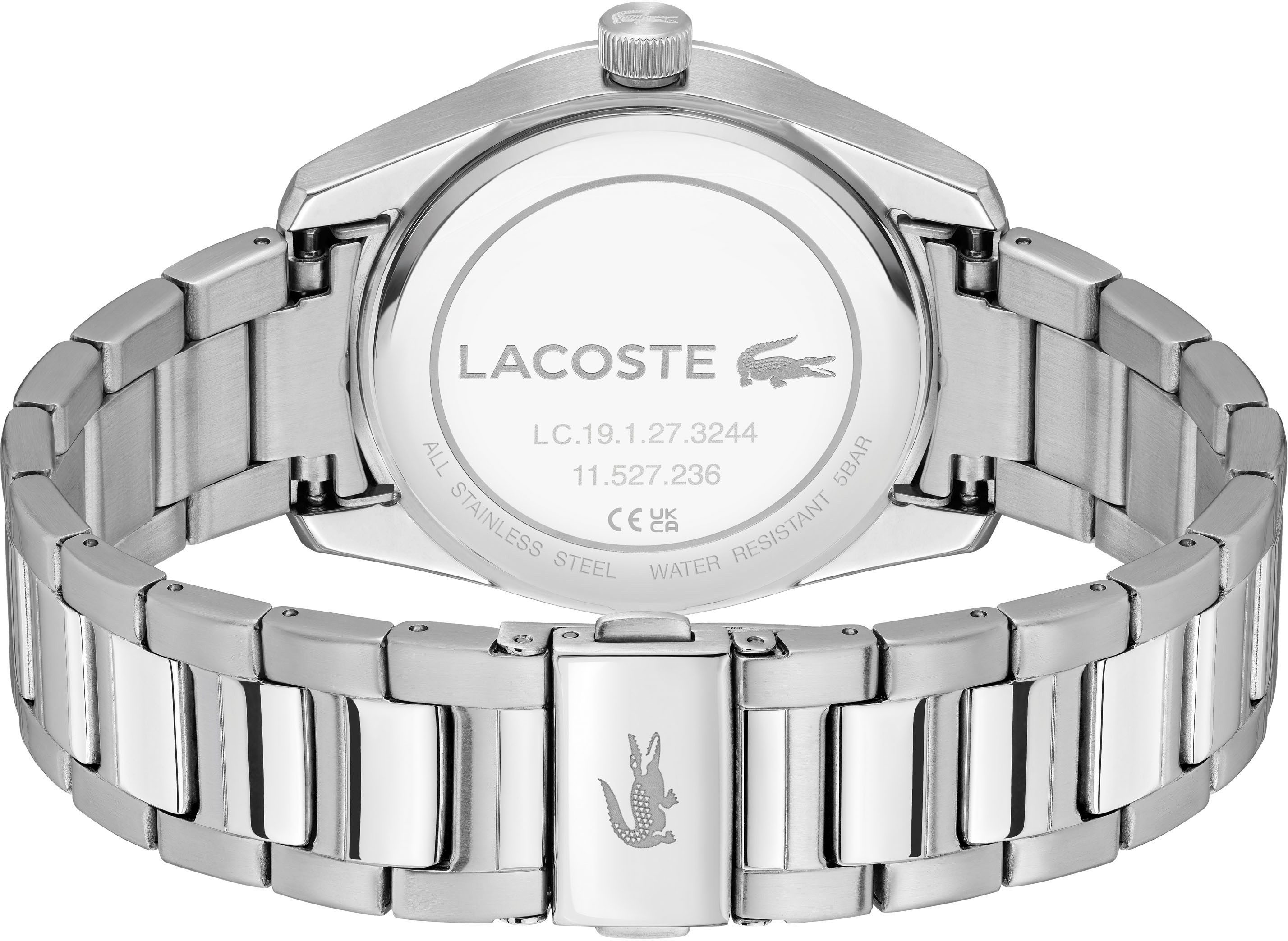 Lacoste Quarzuhr BOSTON 2011424, Armbanduhr, Herrenuhr, Edelstahlarmband, analog