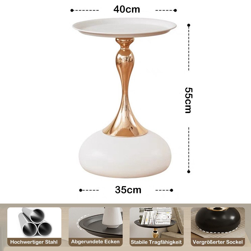 NUODWELL Beistelltisch Runder Beistelltisch, Marmor-Nachttisch moder Coucht günstig online kaufen