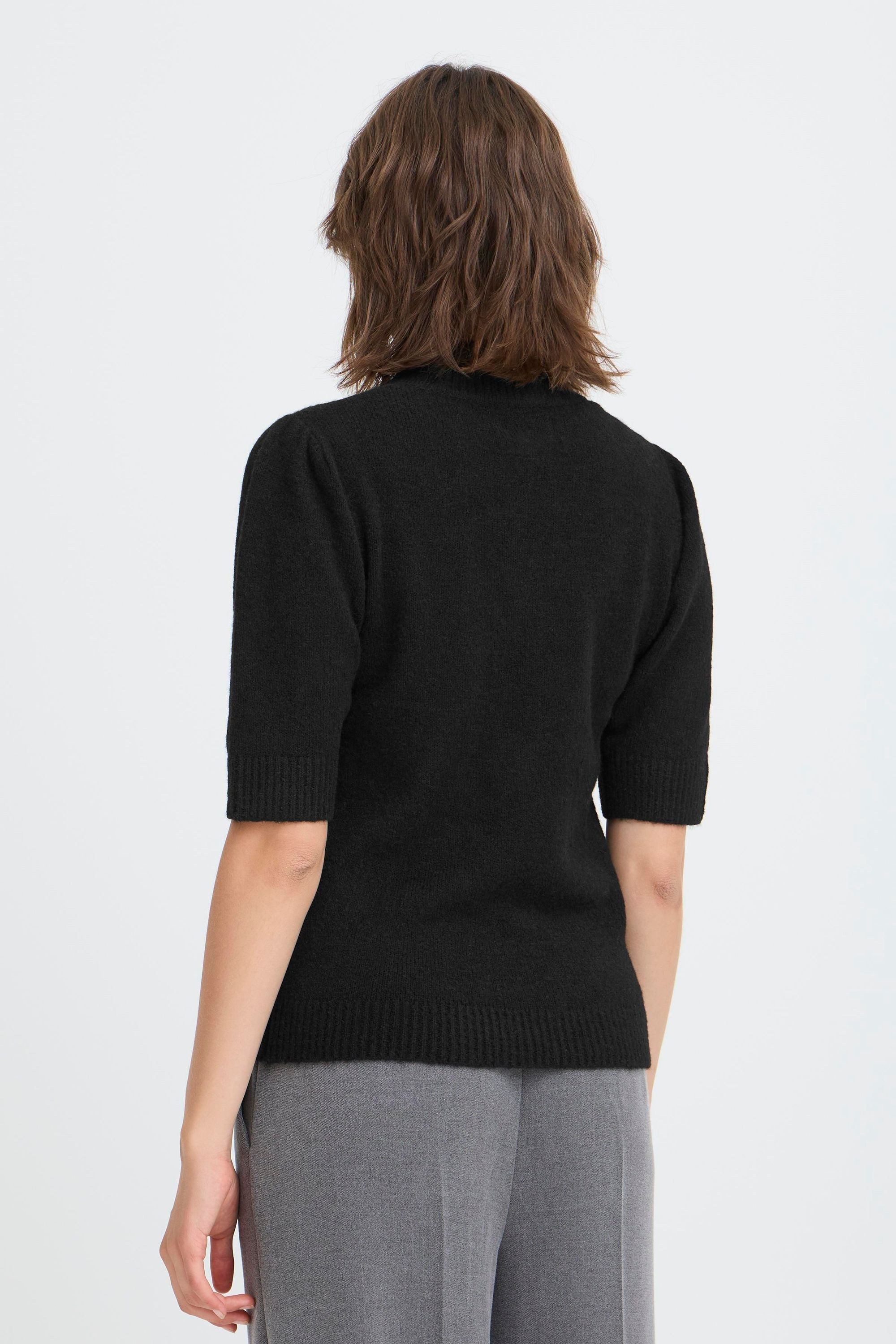 OXMO Strickpullover OXSif Modischer Kurzarm-Pullover