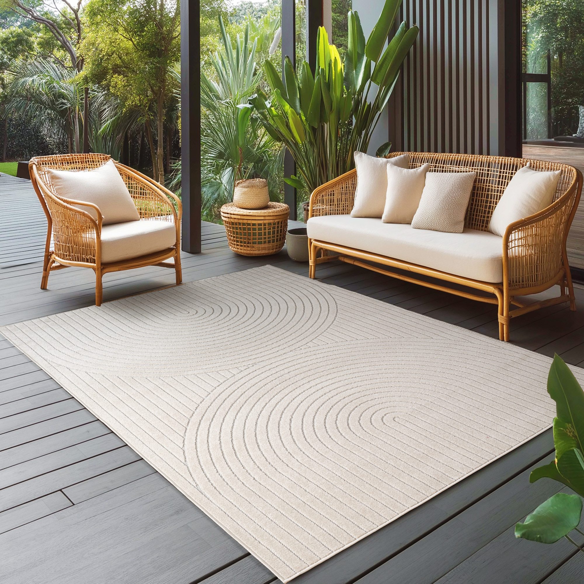 Carpettex Outdoorteppich Skandinavischer 3D Design, Läufer, günstig online kaufen