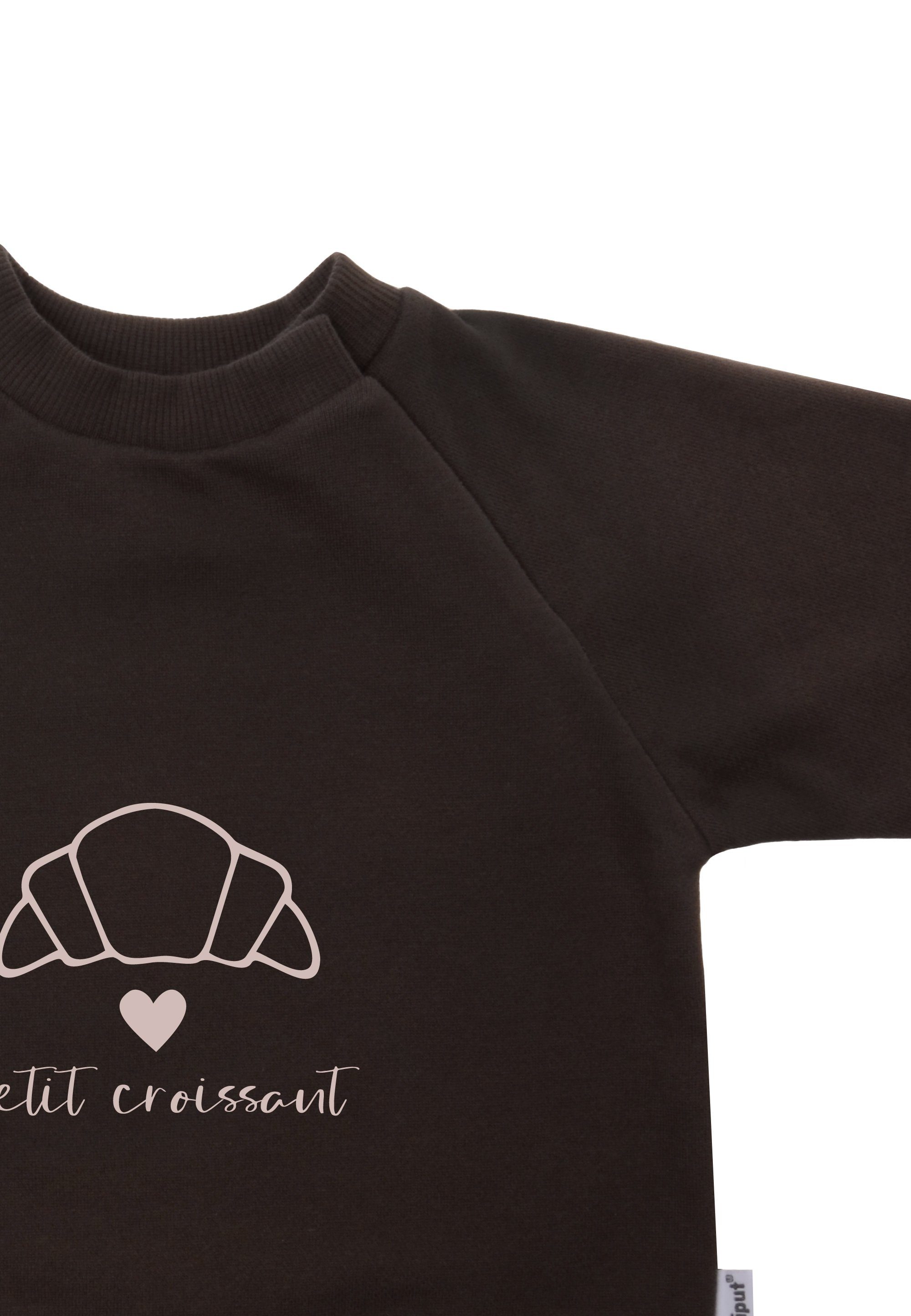 Liliput mit petit Sweatshirt weichem Baumwolle croissant Material aus