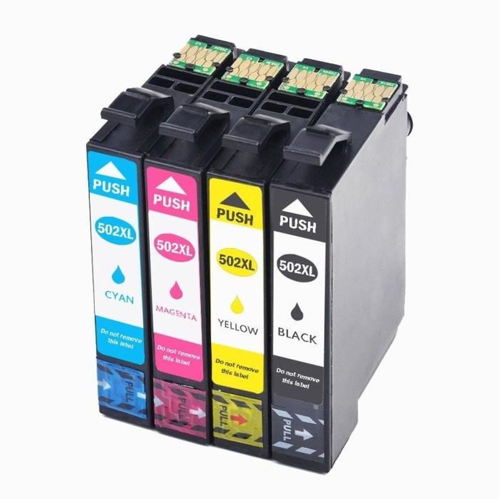 inkpro Druckerpatronen Set 502XL BK, C, M, Y kompatibel mit Epson 502 XL, Tintenpatrone (für Expression Home XP-5100, XP-5105, XP-5115, XP-5150, XP-5155, WorkForce WF-2800, WF-2860 DWF, WF-2865 DWF, WF-2880 DWF, 4-tlg., je einer Patrone 502 XL Schwarz, Cyan, Magenta, Gelb)