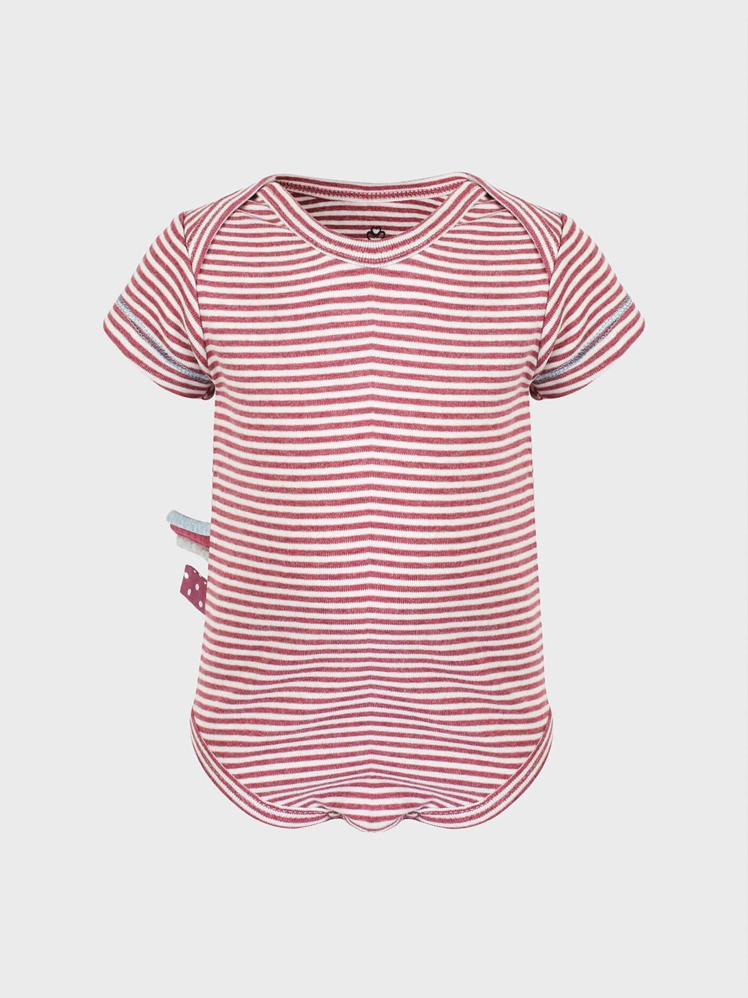 Kurzarmbody Baby Kurzarm-Body aus Bio-Baumwolle, gestreift