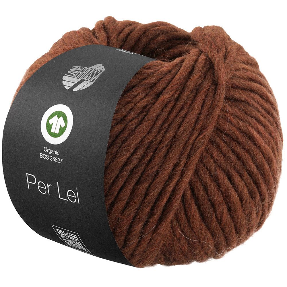 LANA GROSSA PER LEI GOTS Häkelwolle, 60 m (klassisches Merino-Dochtgarn aus 100% Merino-Schurwolle), 50 g