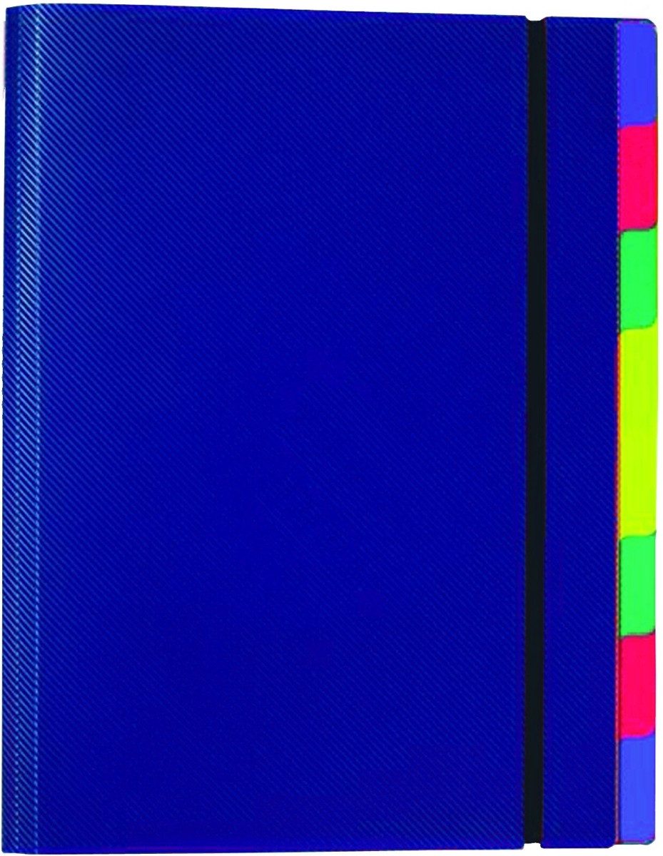 Organisationsmappe Ordnungsmappe A4 PP 8 Fächer blau.