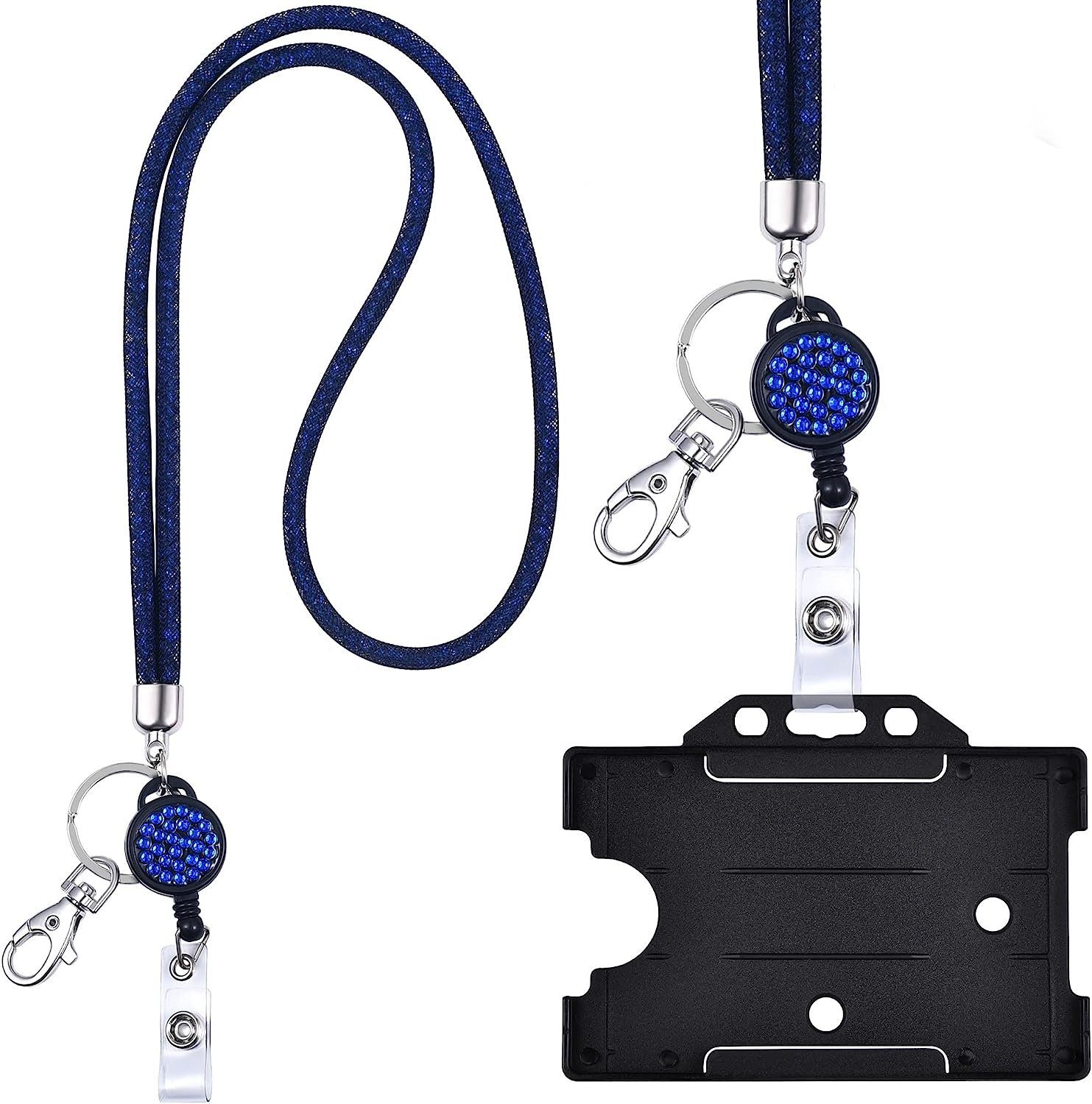 WEBBOMB Schlüsselanhänger Kristall Lanyard + Jojo Set + Kartenhalter Umhängeband Schlüsselband