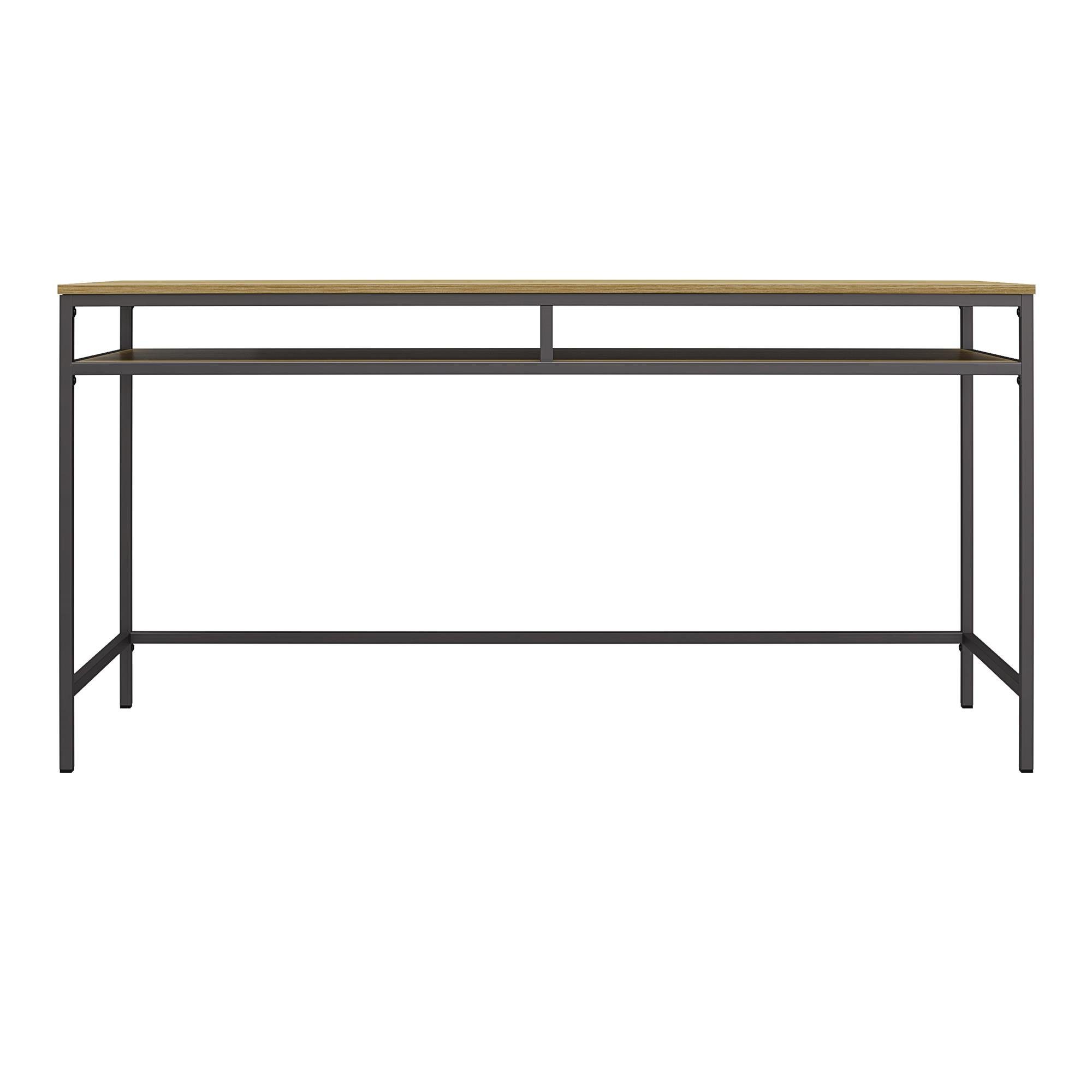 loft24 Schreibtisch Bradford - Arbeitstisch Bürotisch Computertisch PC Tisch Schreibpult, mit Metallgestell, Breite 153 cm, Arbeitstisch, Computertisch, Tisch