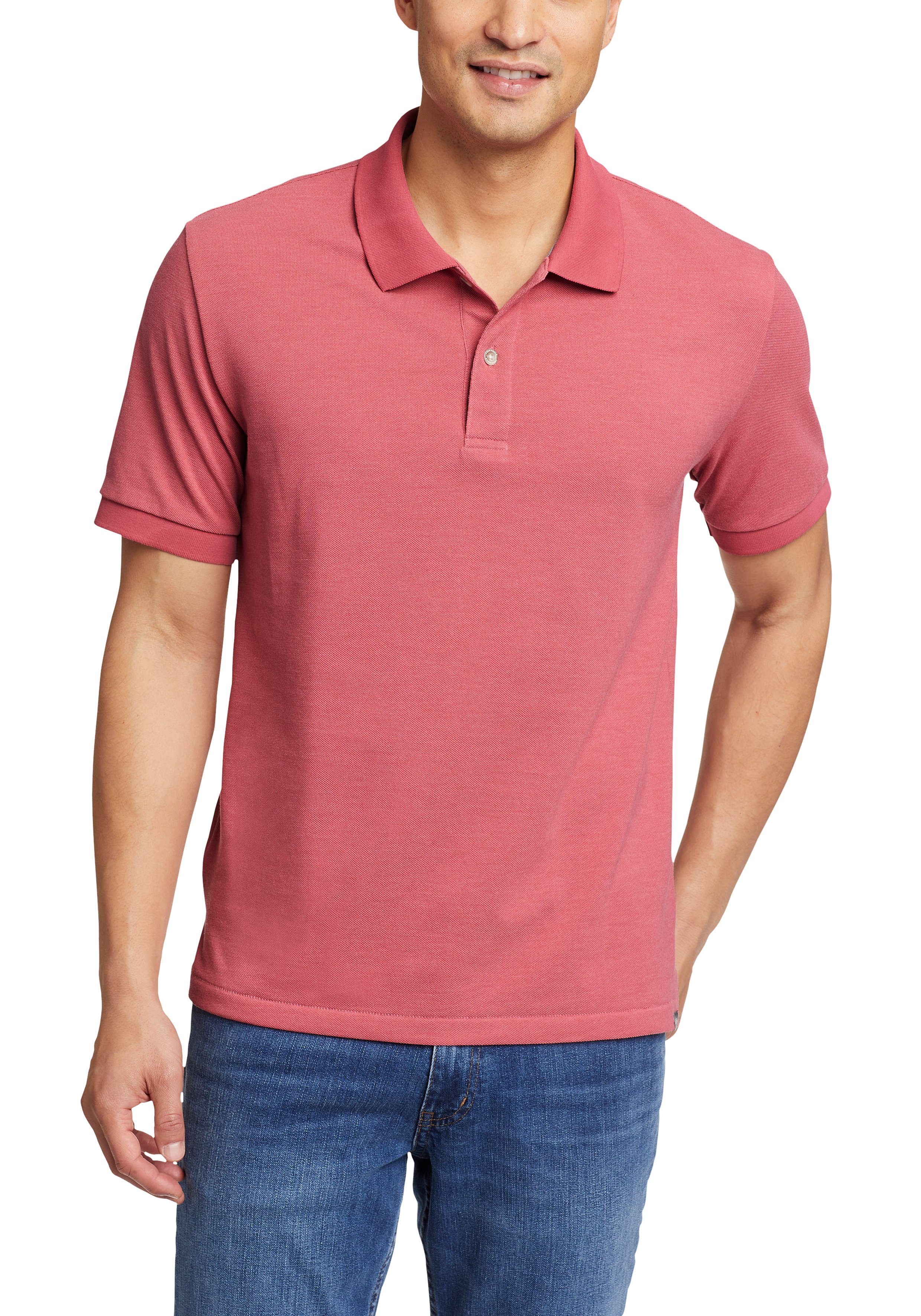 Eddie Bauer Poloshirt Classic Field Pro - Kurzarm Helles Rot