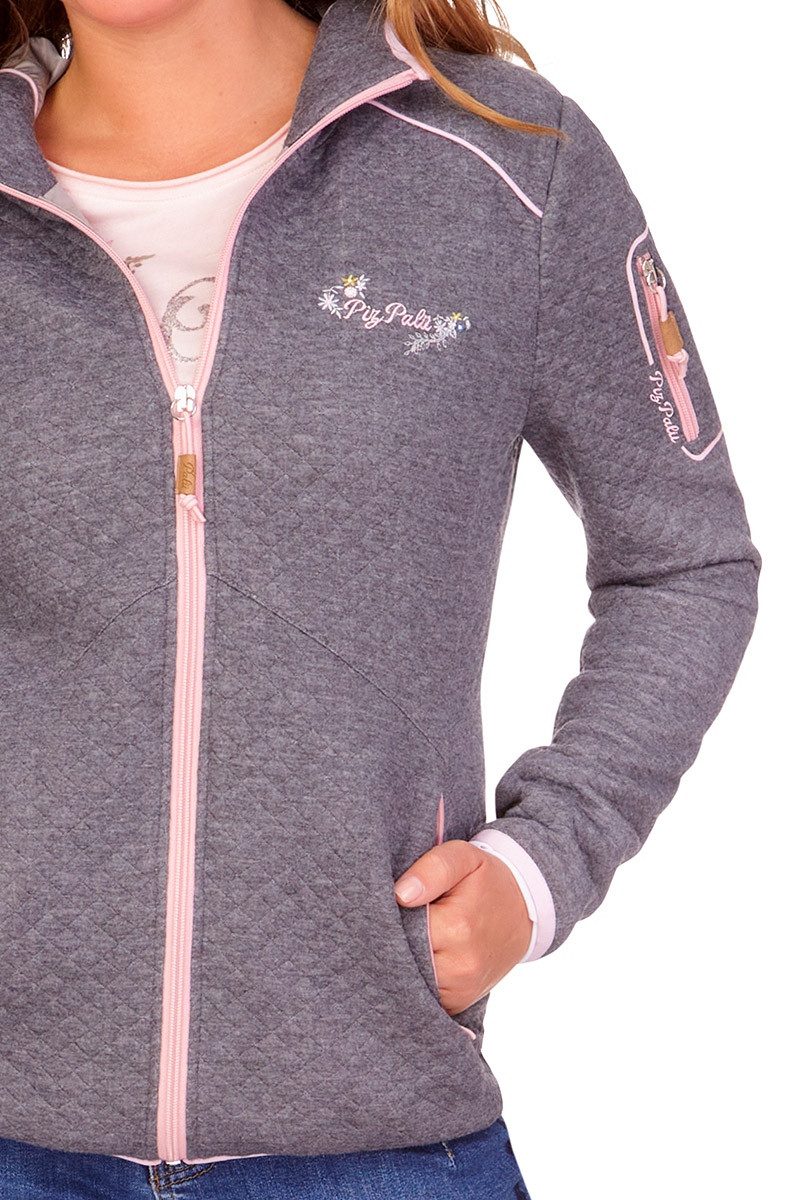 Piz Palü Outdoorjacke Outdoorjacke Damen - EICHENAU - grau/rosa