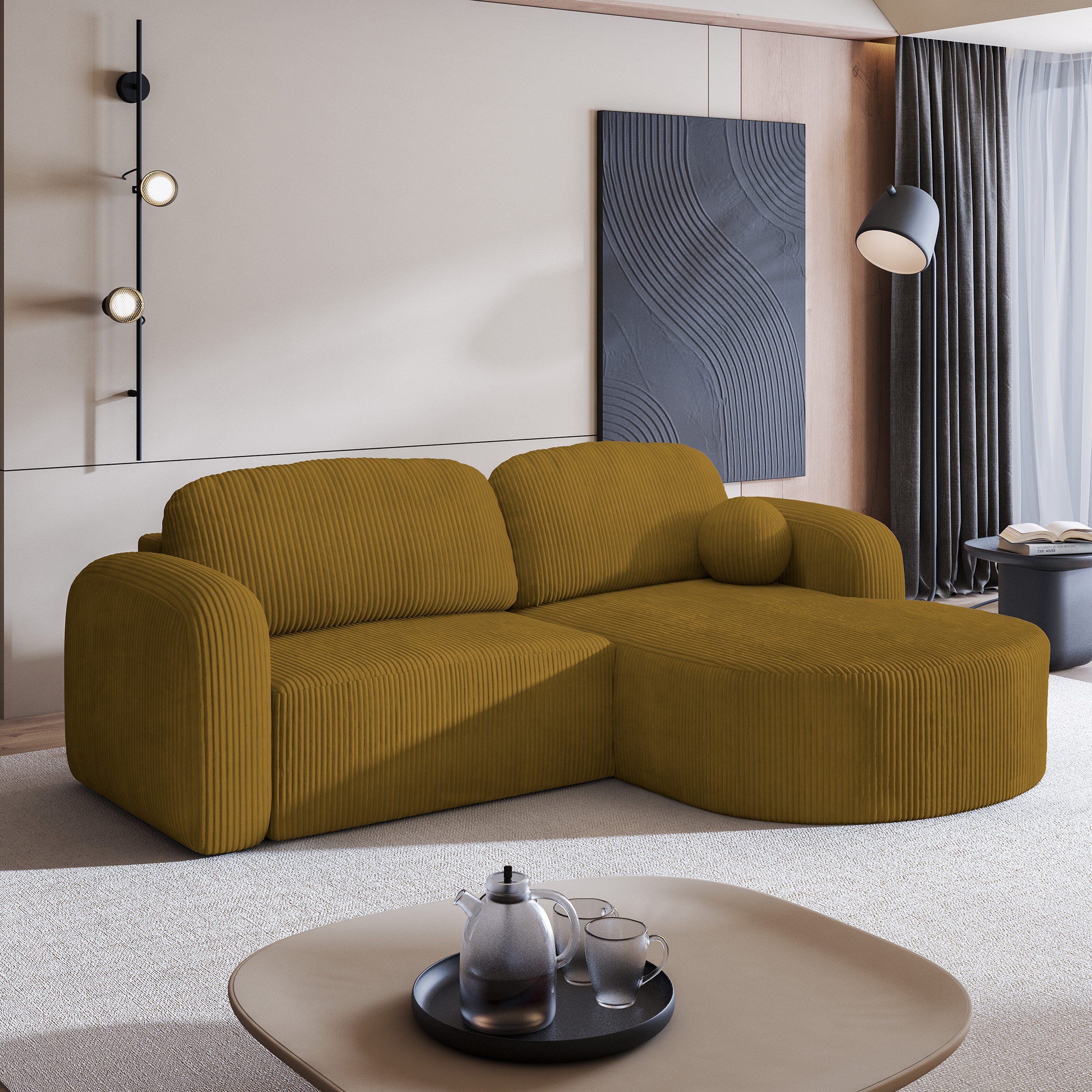 Masseno Ecksofa AMILIA mit Schlaffunktion L-Form, günstig online kaufen