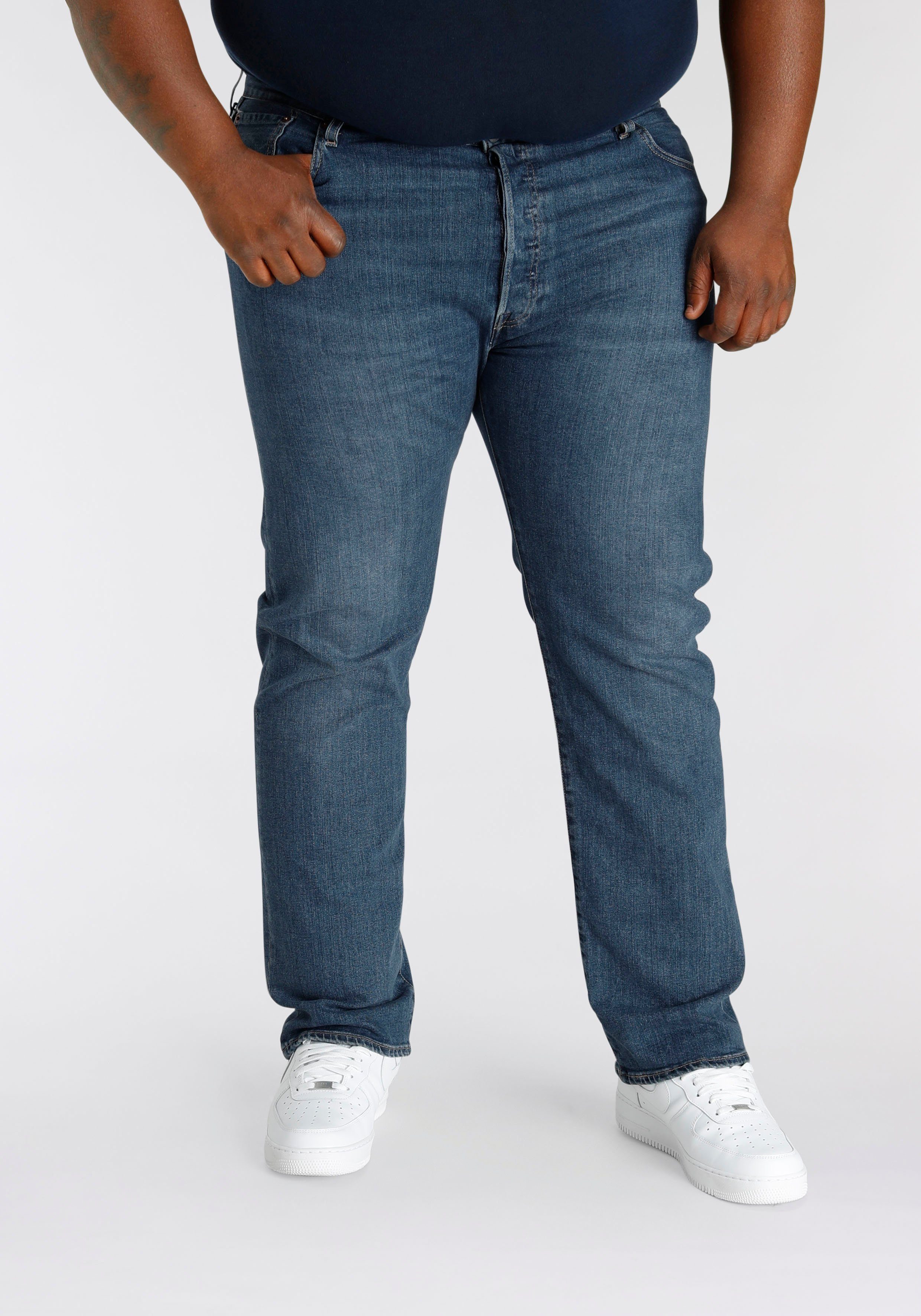 Levi's® Plus Straight-Jeans 501® LEVI'S®ORIGINAL B&T MEDIUM INDIGO STONEWASH