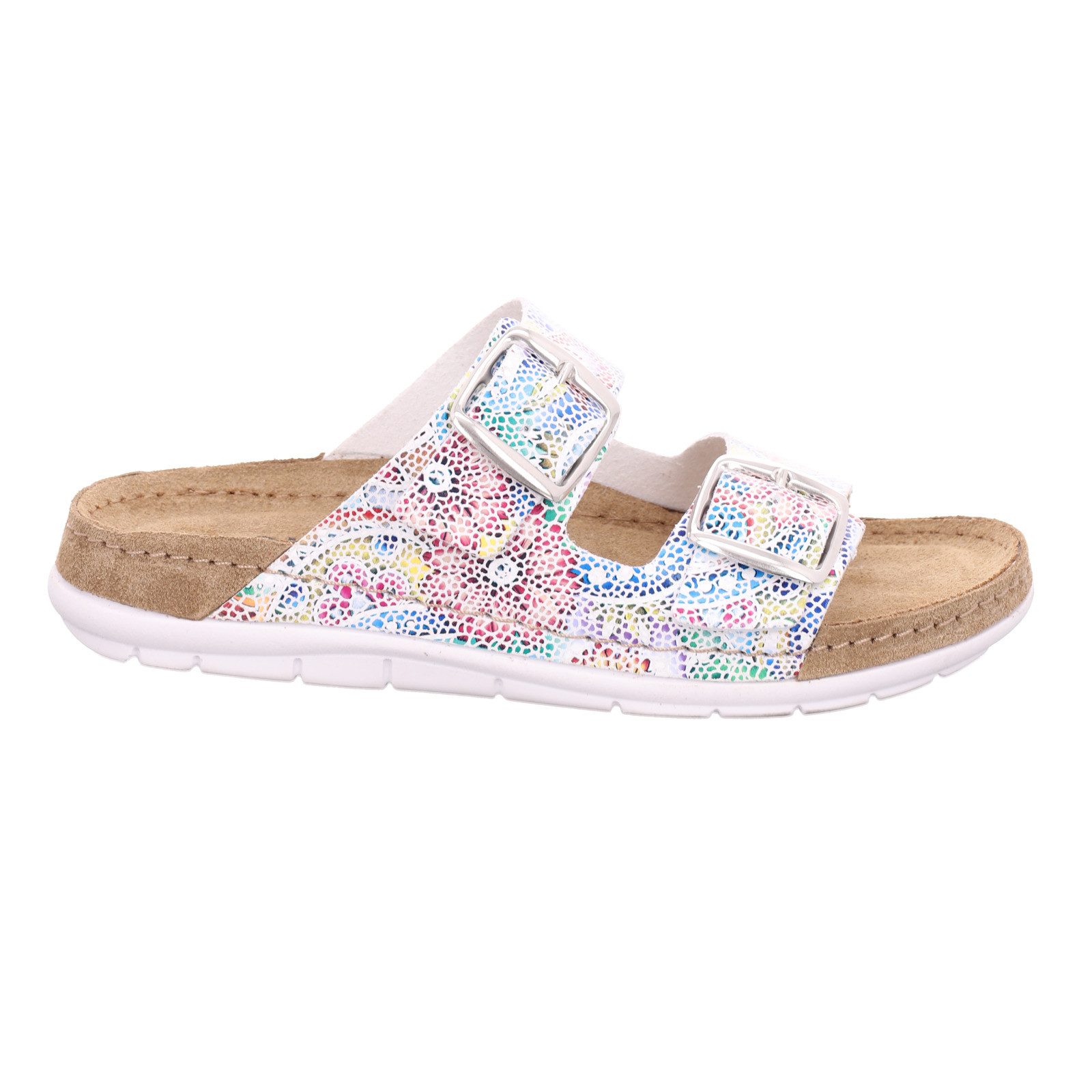 Rohde Rodigo-D Pantolette Sommerschuh, Hausschuh mit vorgeformtem Softfußbett