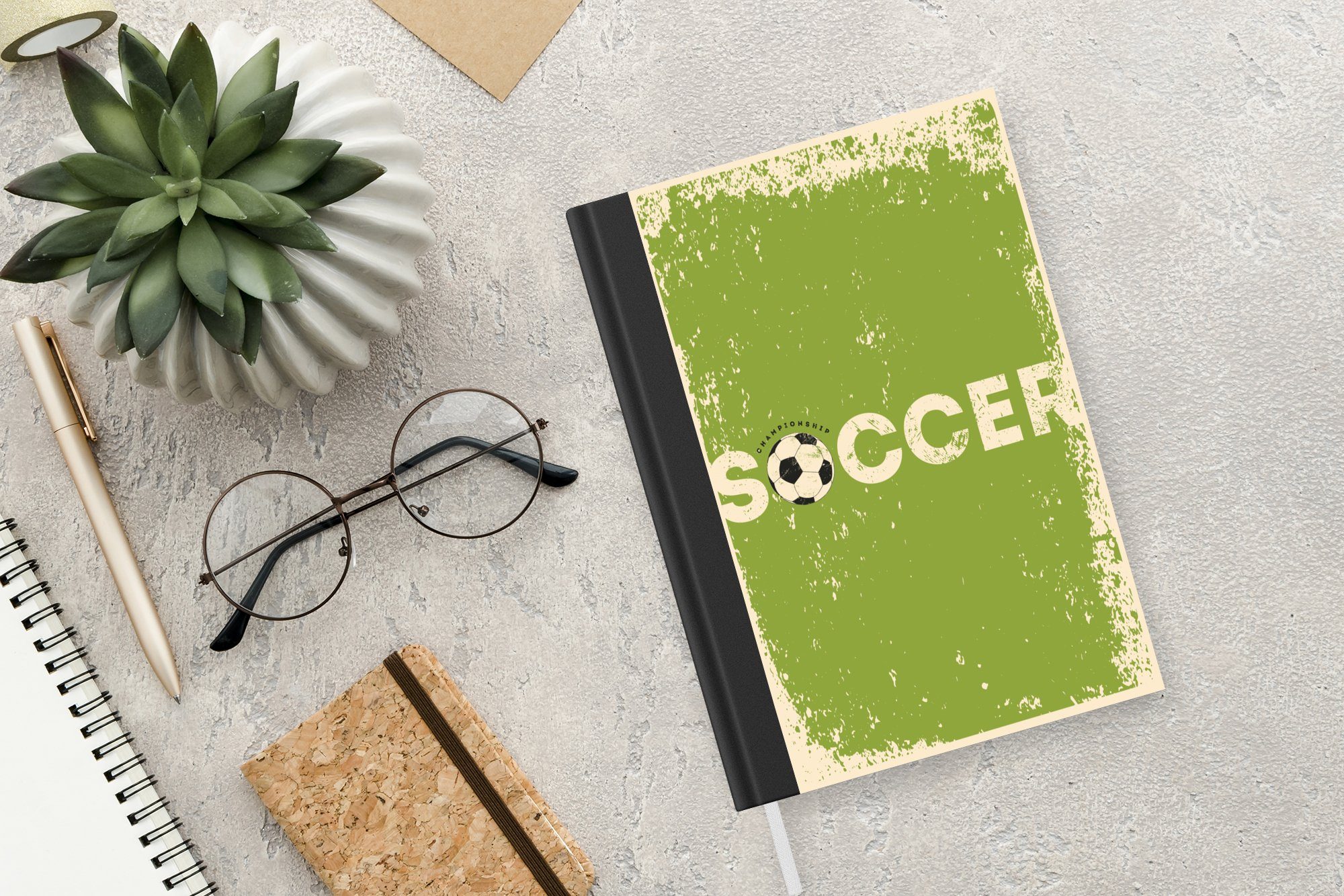 A5, Fußball Tagebuch, Zitate Notizbuch 98 - Notizheft, Haushaltsbuch Meisterschaft, Seiten, MuchoWow Journal, Merkzettel, -