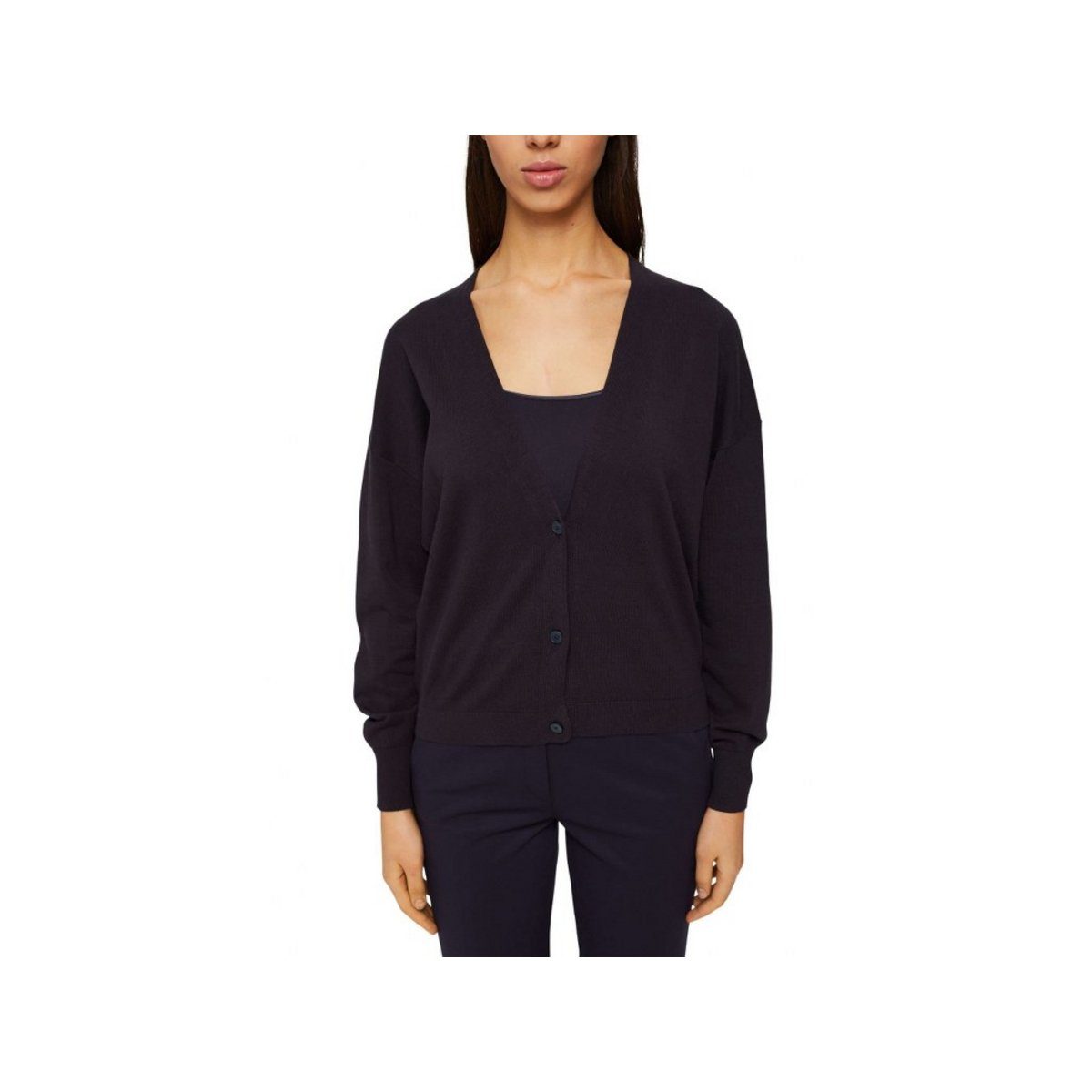Esprit Rundhalsshirt Rundhals T-Shirt für Damen in unifarben (1-tlg., keine Angabe)
