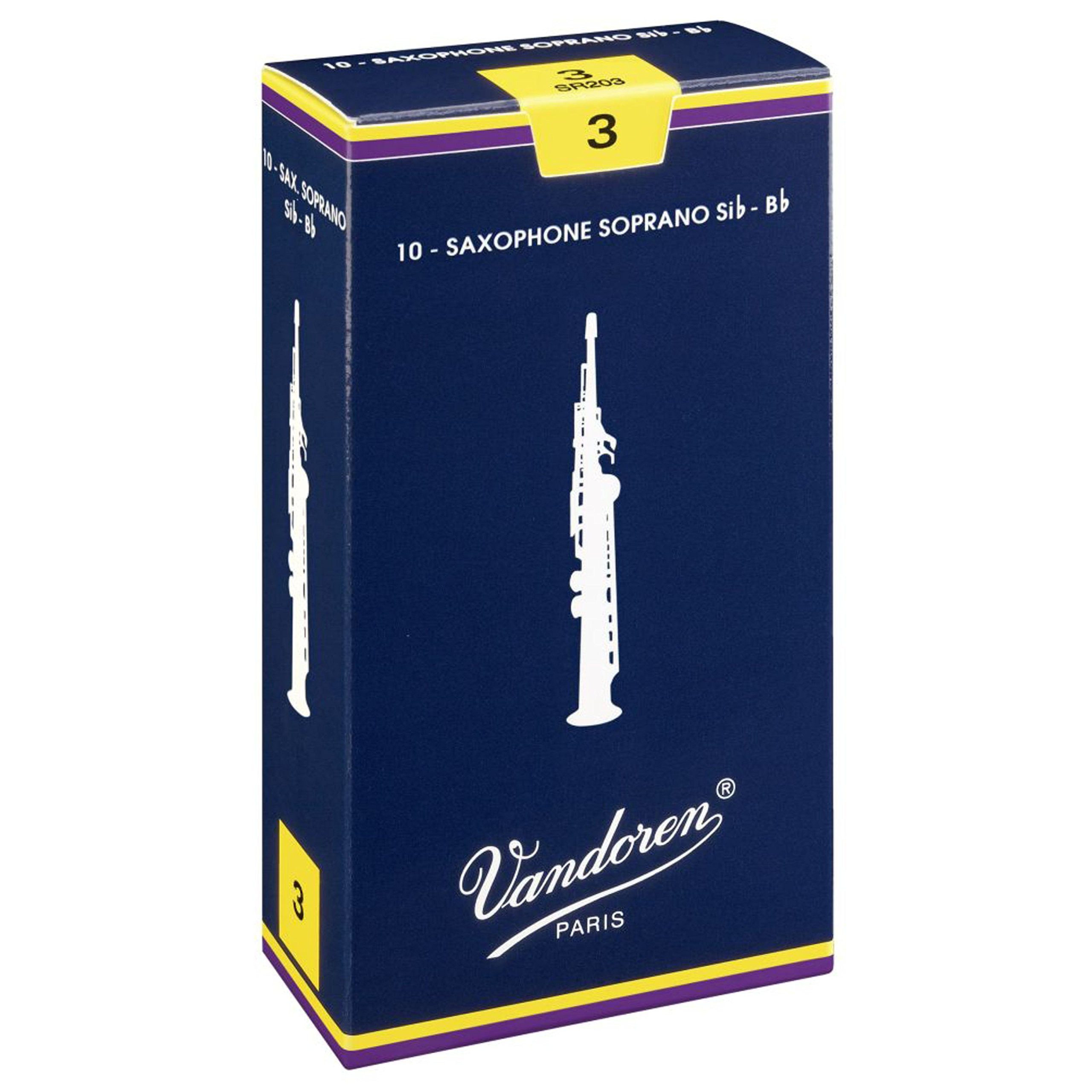Vandoren Blattabschneider Saxophon, Classic Sopransaxophon 3,5 - Blatt für Sopran Saxophone