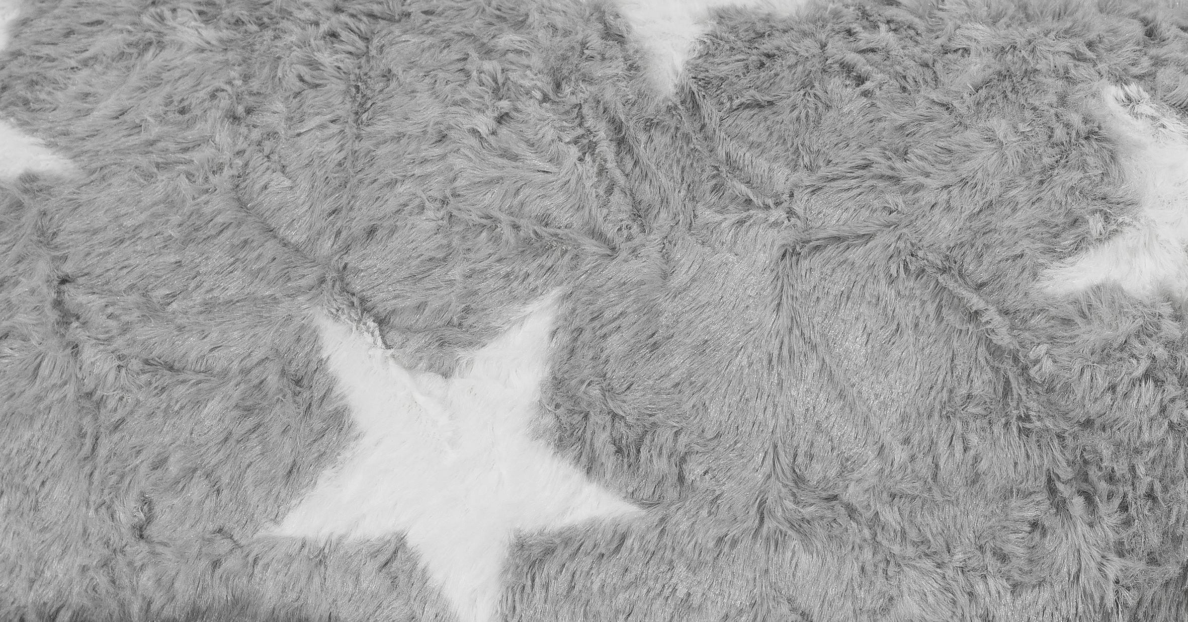Sitting Point Sitzsack BeanBag Fluffy 220 l Pink Sternen-Muster günstig online kaufen