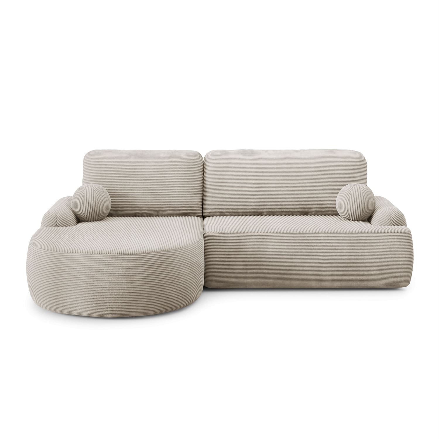 Lookway Ecksofa CLEO CORD Rundes Ecksofa günstig online kaufen