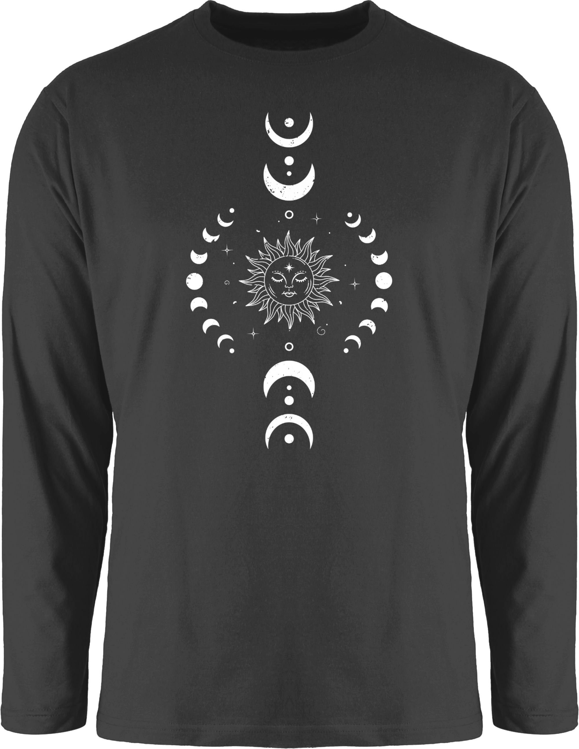 Shirtracer Rundhalsshirt Yoga Namaste Mandala Chakra Mondphase Yoga günstig online kaufen