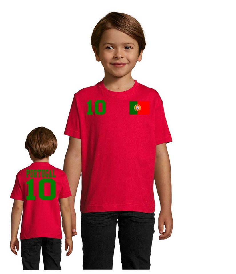 Blondie & Brownie T-Shirt Kinder Portugal Sport Trikot Fußball Weltmeister  Meister WM Europa EM