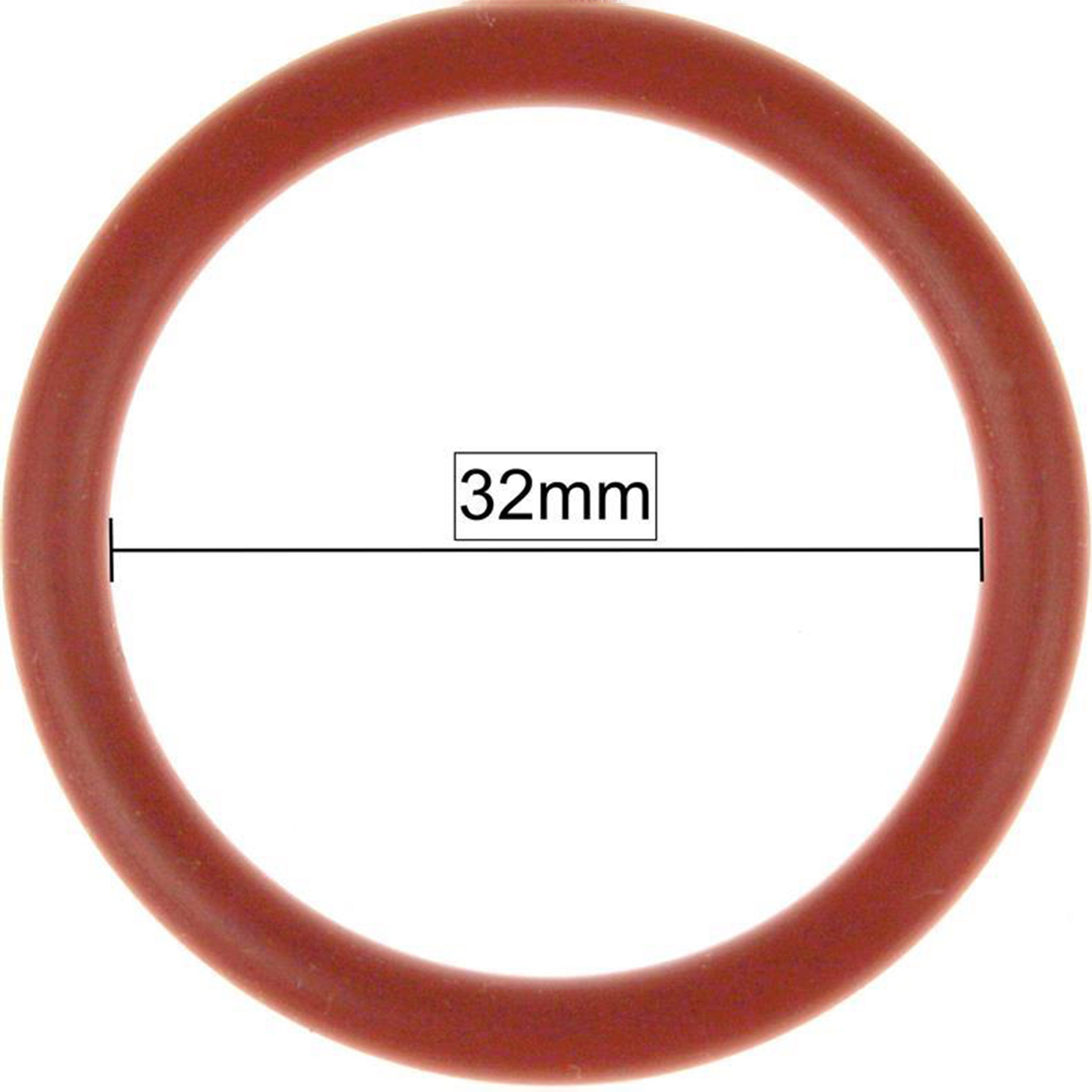 Piebert Dichtungsring O-Ring 32x4mm Rot Silikon Dichtung Innen 32mm Außen 40mm