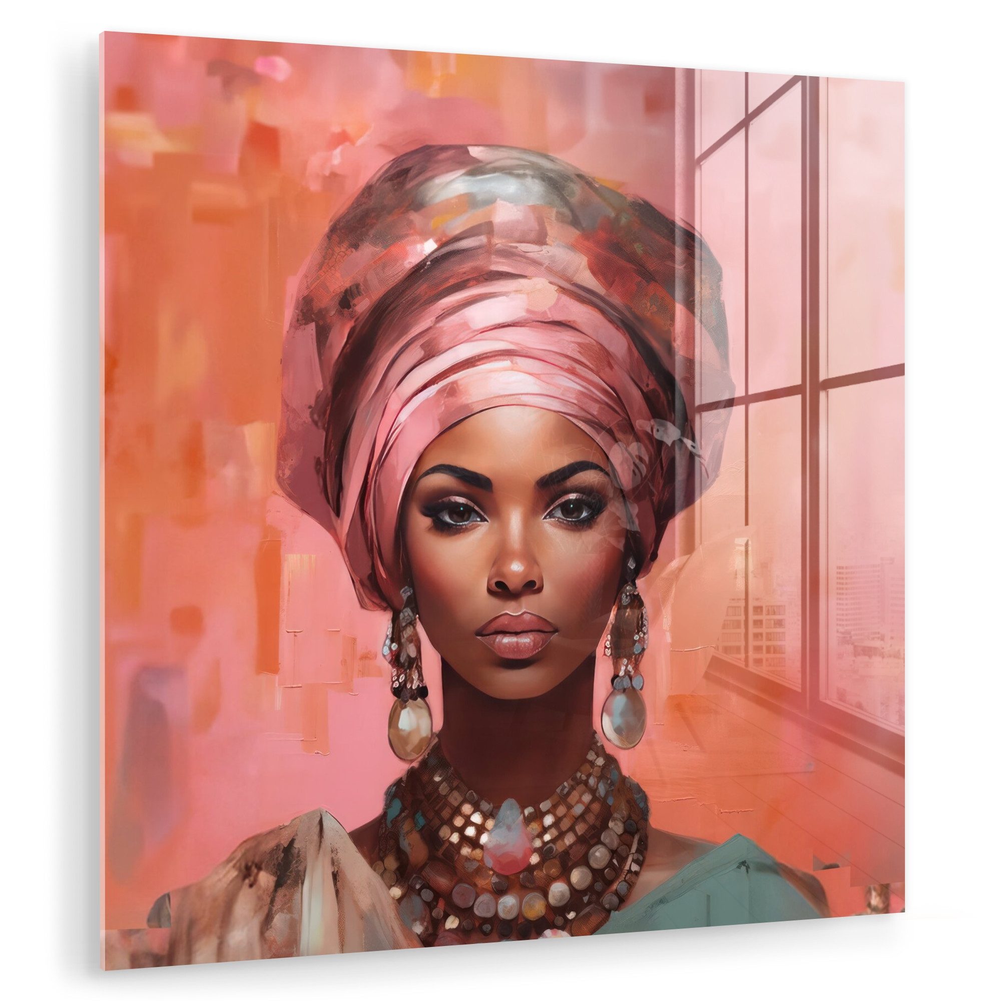 MuchoWow Acrylglasbild Kunst - Frau - günstig online kaufen