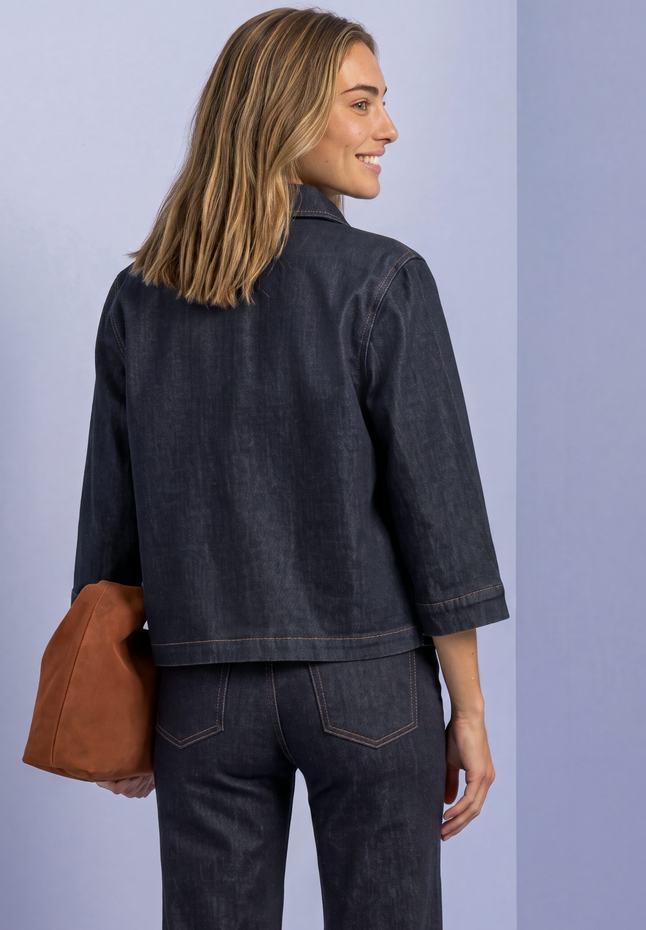 STREET ONE Jeansbluse 3/4-Arm Hemdbluse mit Knopfleiste – Bild 2 von 5