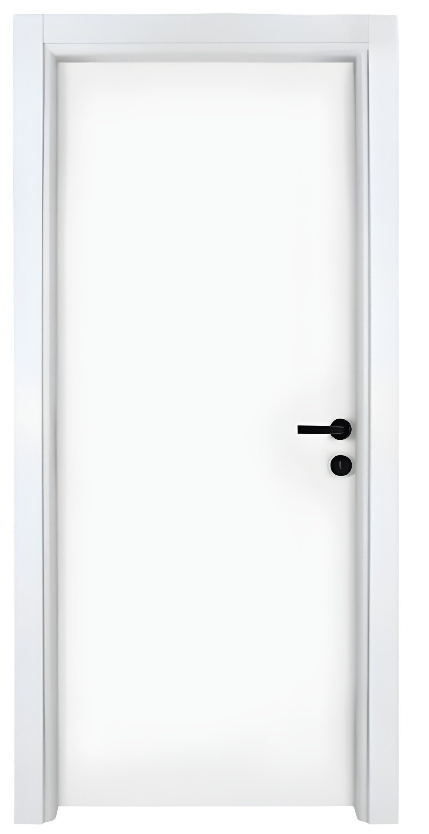 Xlmoebel Zimmertür Weiße PVC-Holztür - Stilvolle Designer Sicherheitstür (1-St), Made in Europa