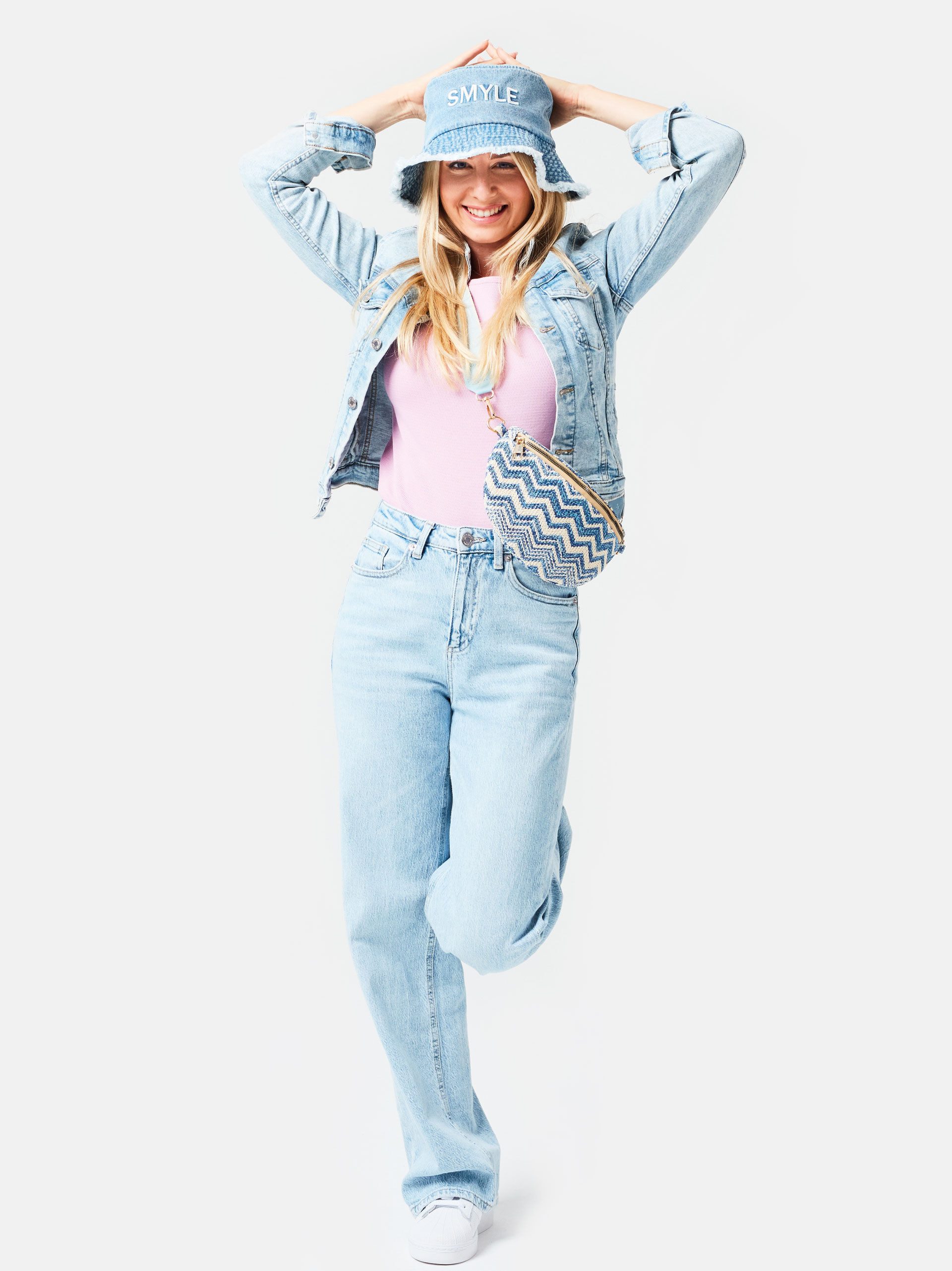 Samaya Umhängetasche Sarah, mit Zickzack-Muster