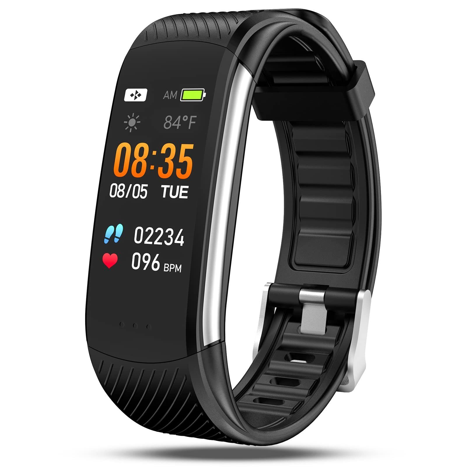 Haiaveng Fitness Tracker Armband 0,96" Bildschirm Sport Smartwatch  Smartwatch, Sport-Uhr mit Pulsmesser,Schlafanalyse, Kalorienzähler -Fitness-Armband