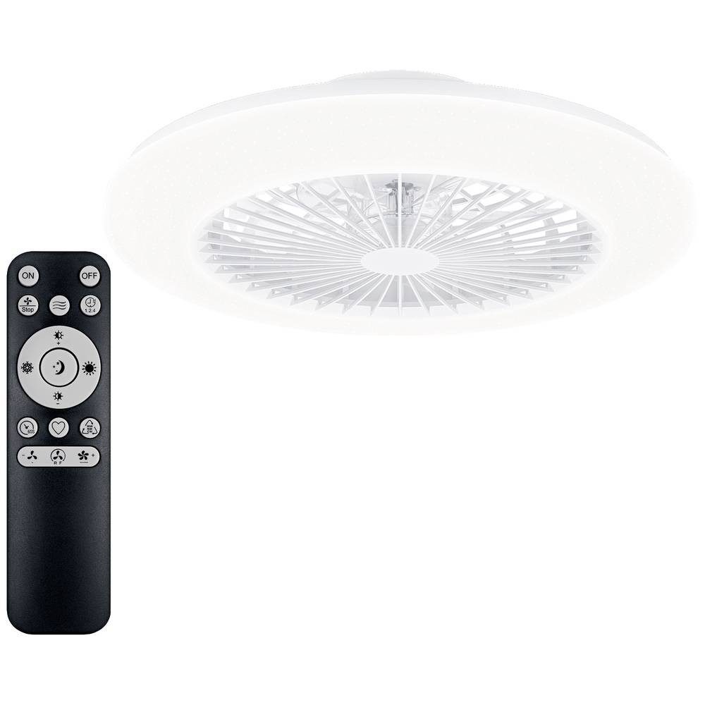 Philips Deckenventilator Flat Fan Ceiling IR RD 20W+42W WH, mit Beleuchtung, Dimmbar