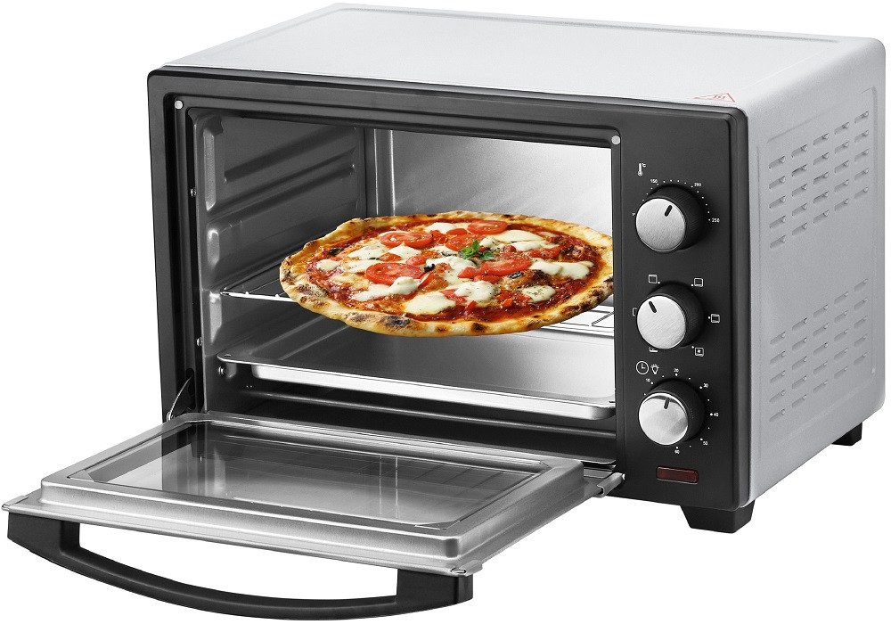 STEINBORG Minibackofen SB-3012, 25 Liter, Umluft, mit Krümelblech, 1600 Watt