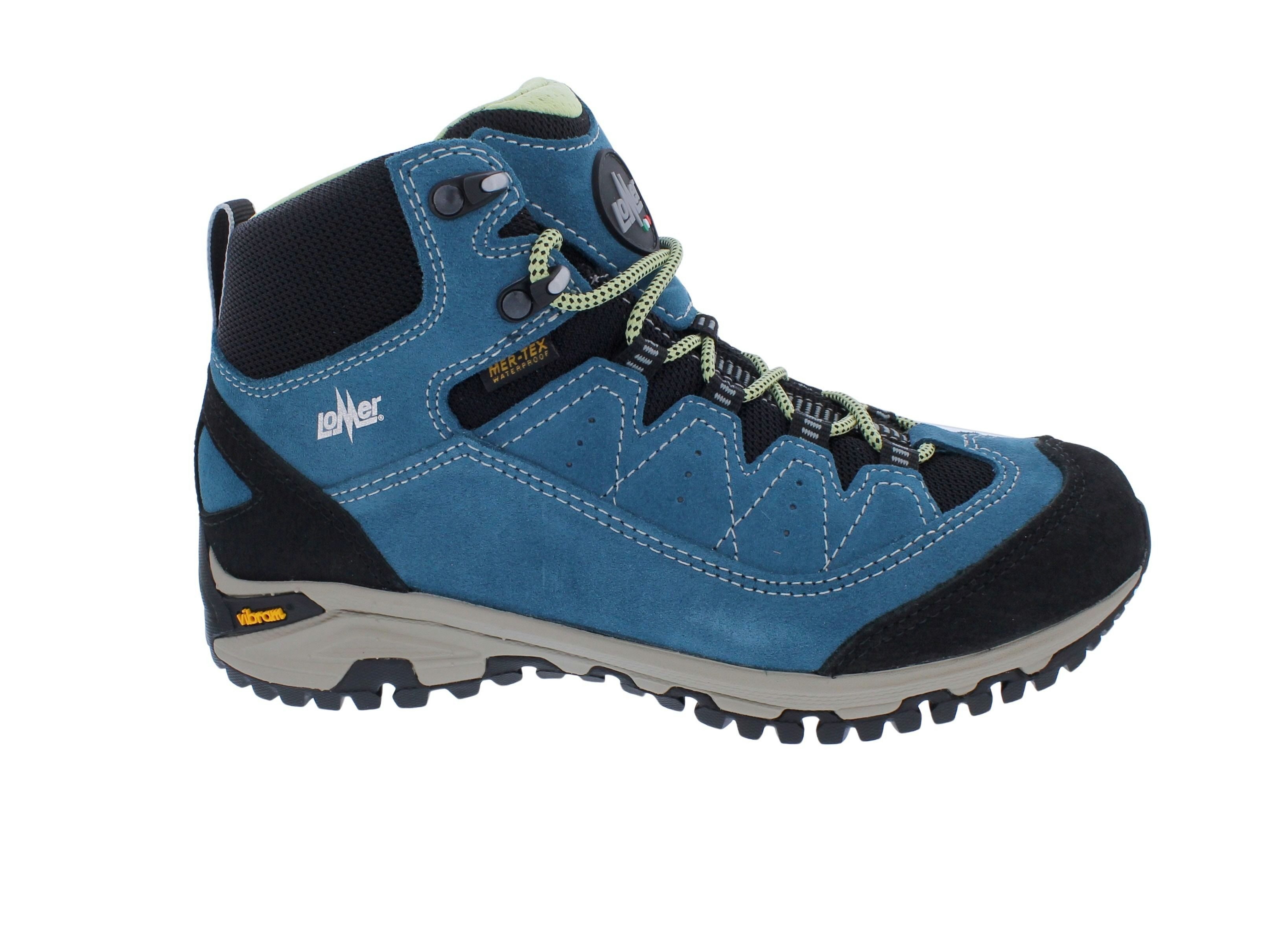 Lomer Lomer Wanderschuh mit wasserdichter Membran Sella High MTX, Velourlede Schnürstiefel