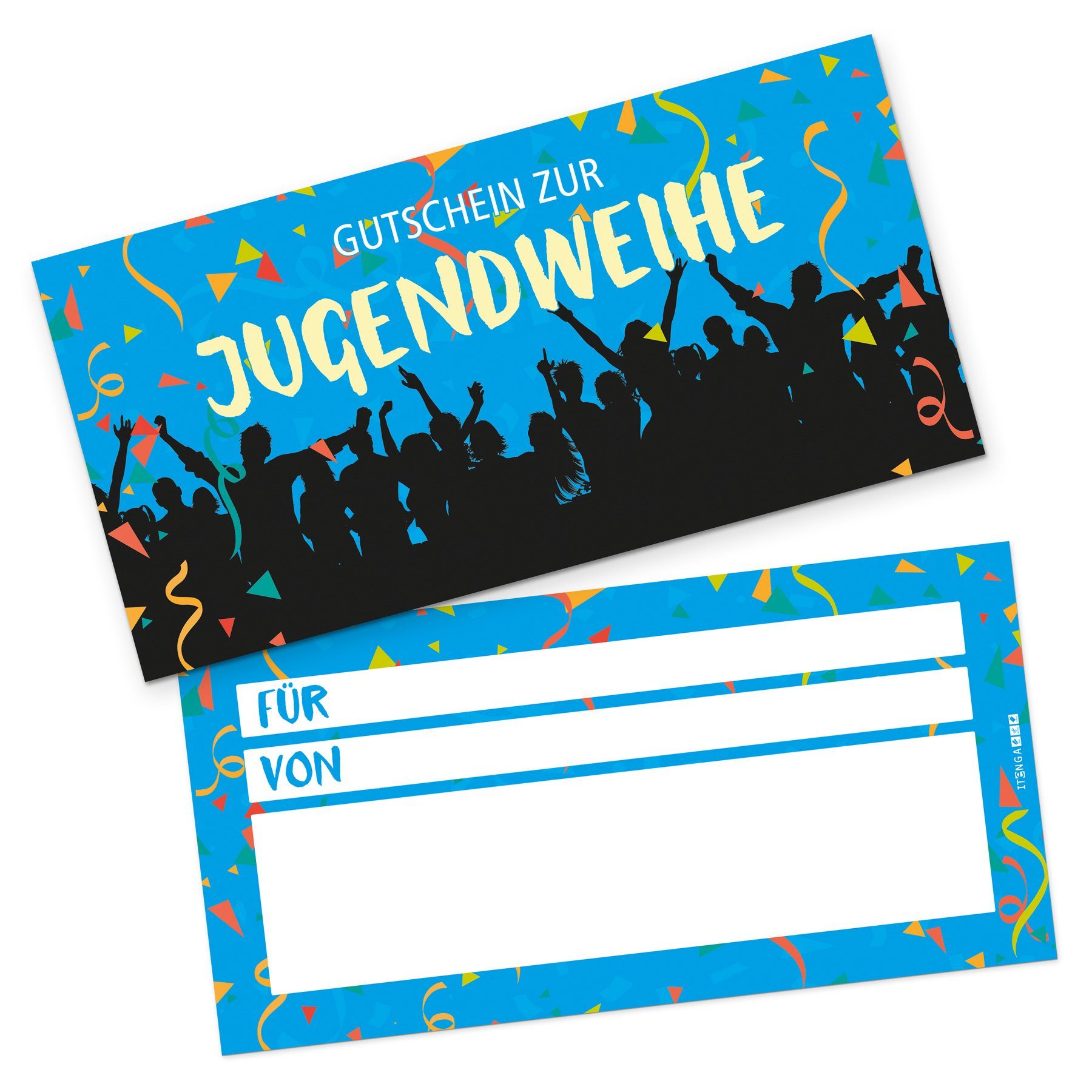 - Jugendweihe Geschenkgutschein zum Ausfüllen Karte itenga Grußkarten Gutschein itenga