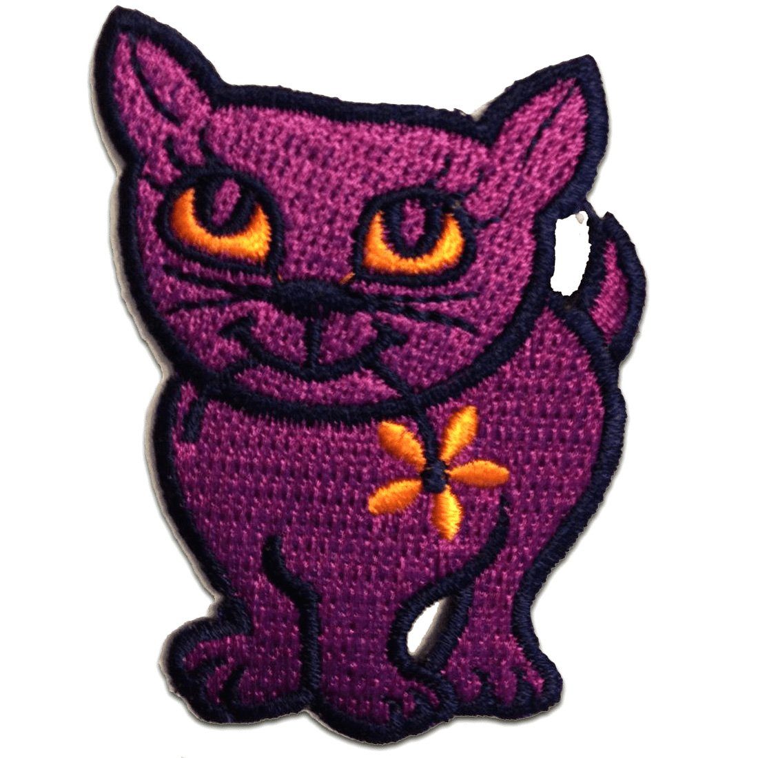 Catch the Patch Aufnäher Bügelbild, Aufbügler, Applikationen, Patches, Flicken, zum aufbügeln, Polyester, Katze Tier - Größe: 5,3 x 7,0 cm