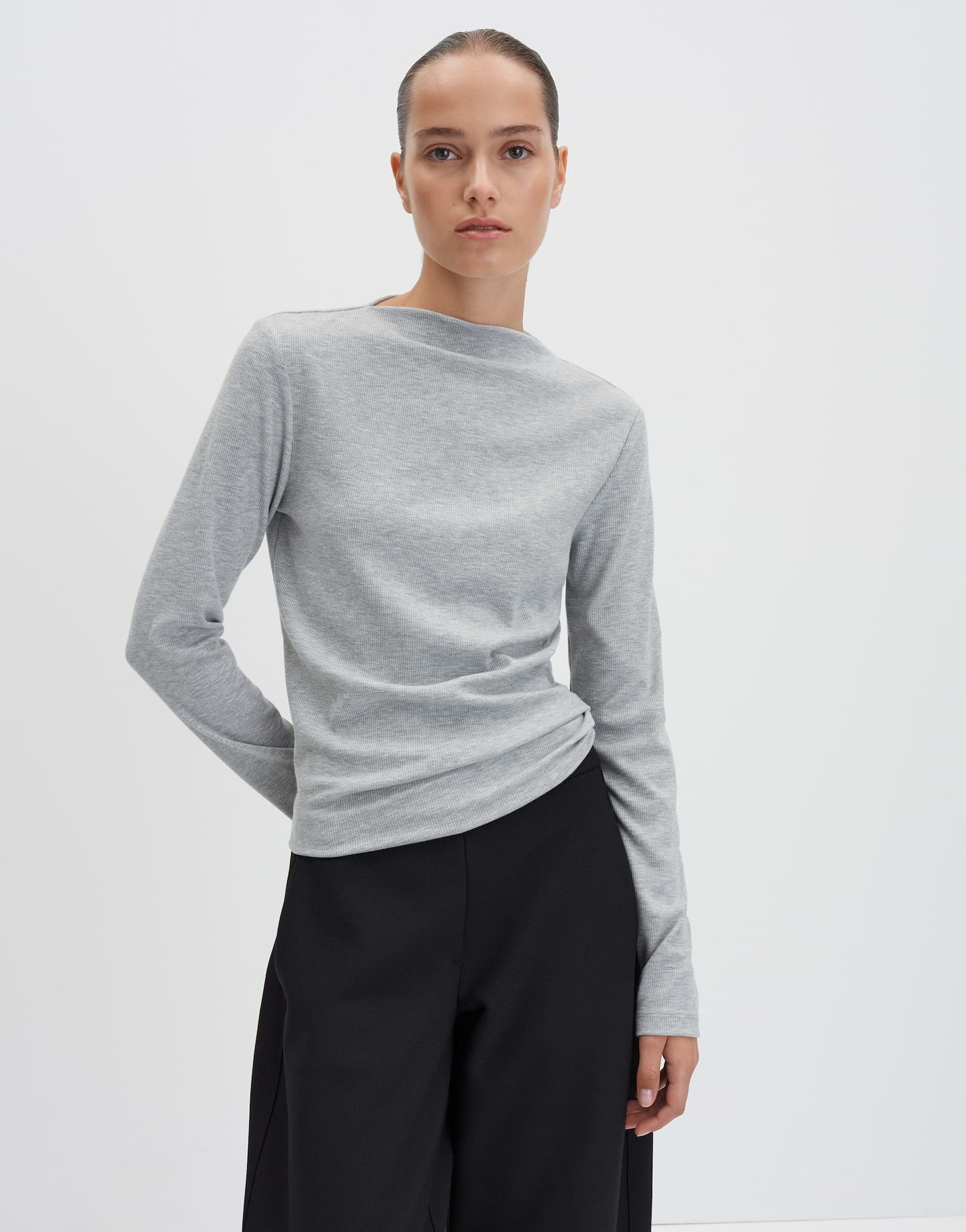 someday Longsleeve KELEA mit feiner Rippstruktur Slim Longsleeve mit feiner Rippstruktur, schmale Passform