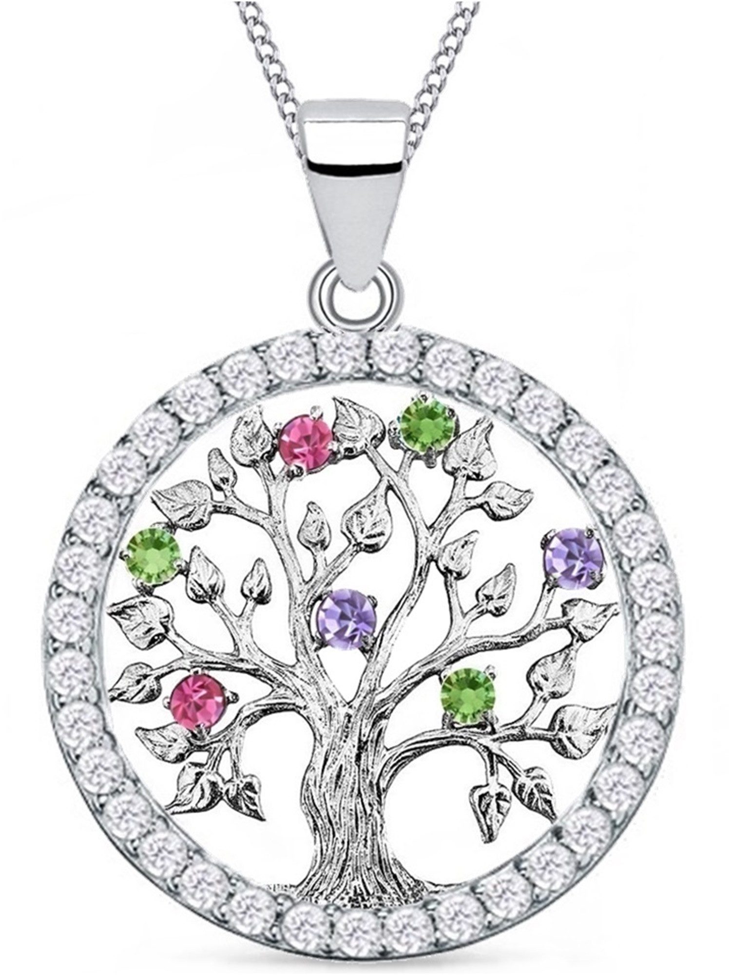 Goldene Hufeisen Kette mit Anhänger Lebensbaum Anhänger Halskette 925 Echt günstig online kaufen