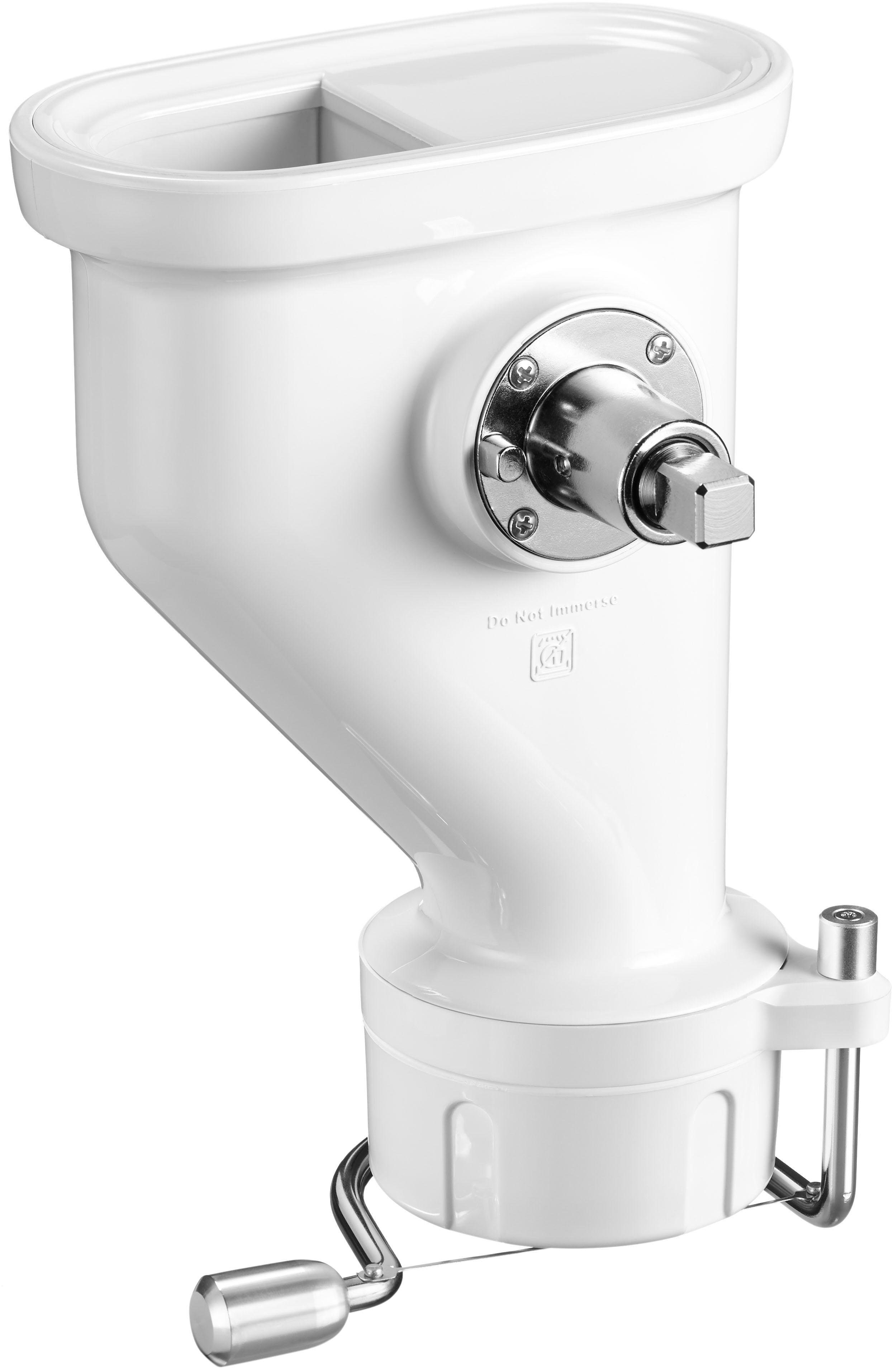 KitchenAid Nudelvorsatz 5KSMPEXTA, Zubehör für KitchenAid-Küchenmaschine Mini 3,3 Liter 5KSM3311X - Classic 4,3 Liter 5K45SS - Ultra Power 4,3 Liter KSM90. Artisan 4,8 Liter: KSM125, KSM150, 5KSM156, 5KSM175PS, 5KSM185PS. Artisan 6,9 Liter 5KSM7580X- Heavy Duty 4,8 Liter 5KPM5 - Heavy Duty 6,9 Liter 5KSM7591X Professional 6,9 Liter 5KSM7990X, Gourmet-Röhrennudelvorsatz